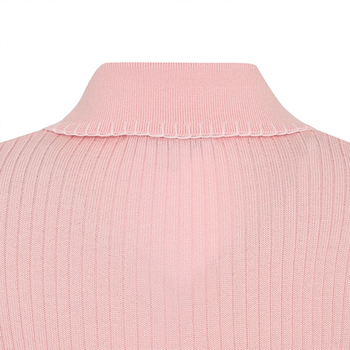말본 골프(MALBON GOLF) 여성 투톤 골지 니트 가디건 LIGHT PINK (WOMAN)