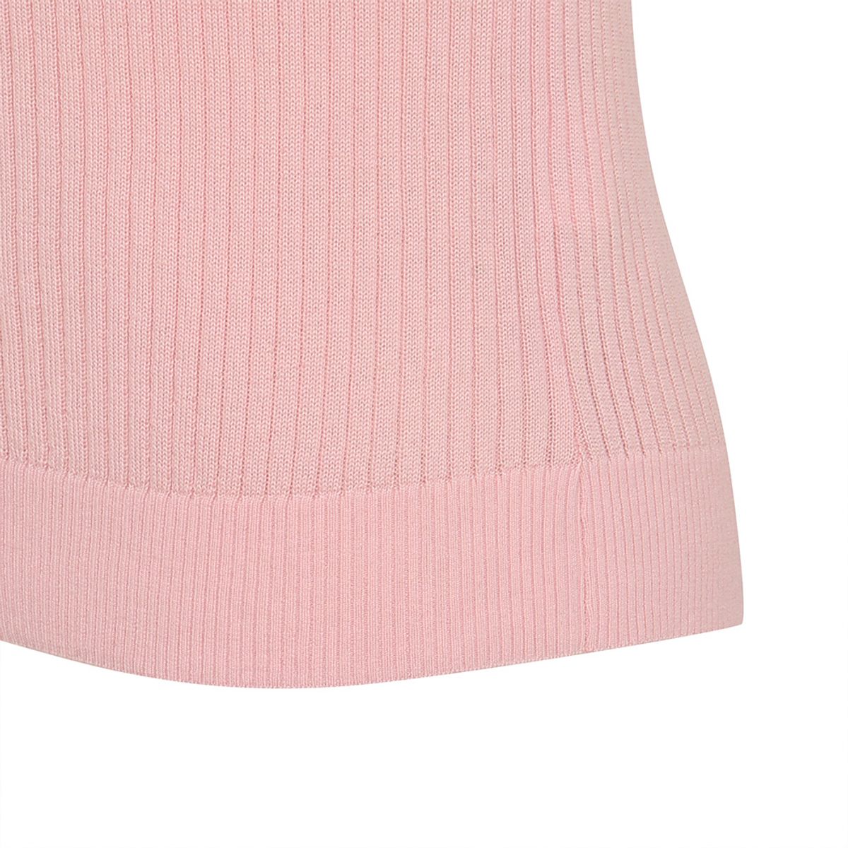 말본 골프(MALBON GOLF) 여성 투톤 골지 니트 가디건 LIGHT PINK (WOMAN)