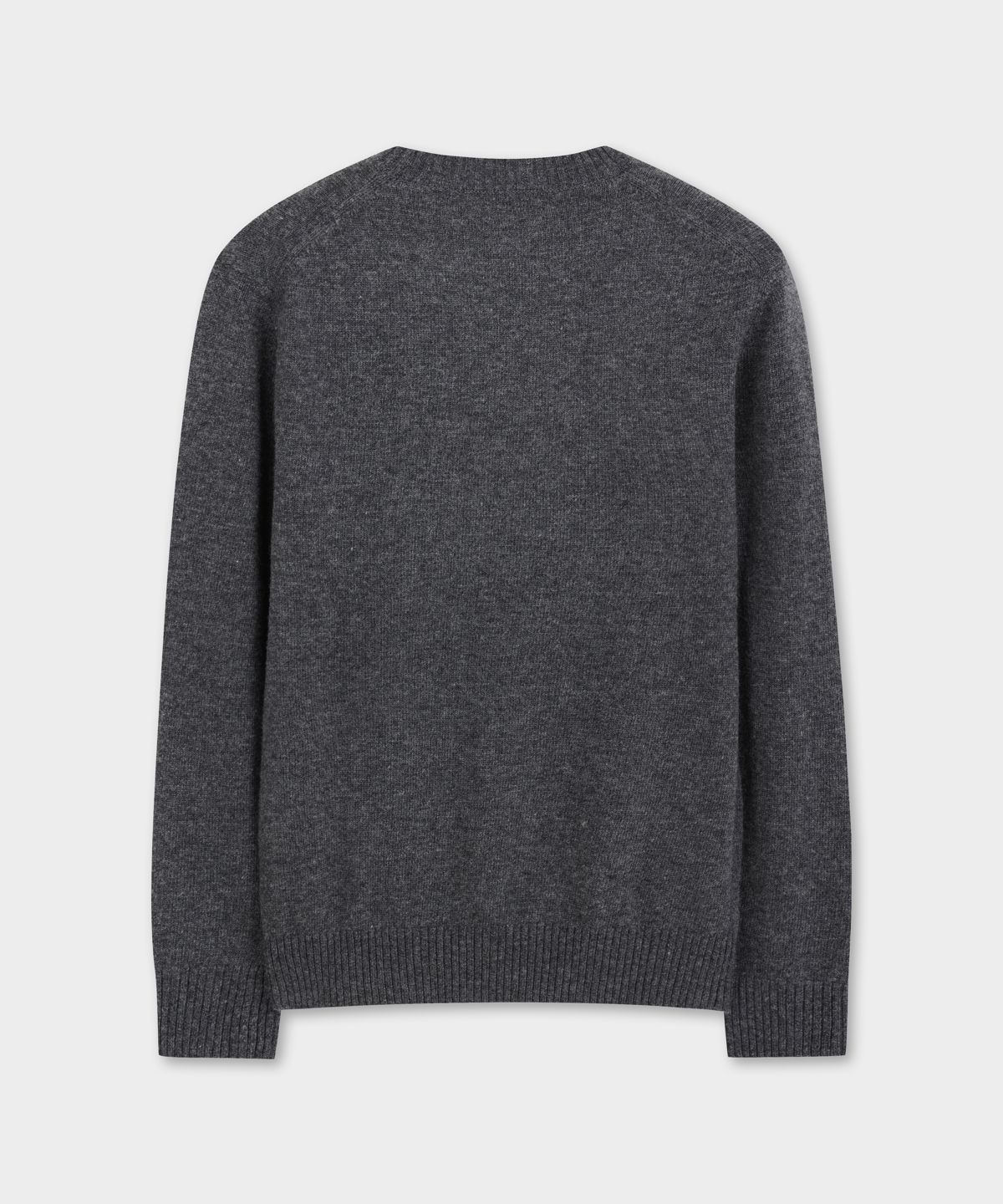 브룩스 브라더스(BROOKS BROTHERS) 울 솔리드 스웨터 (차콜) (BBWRMOG402)