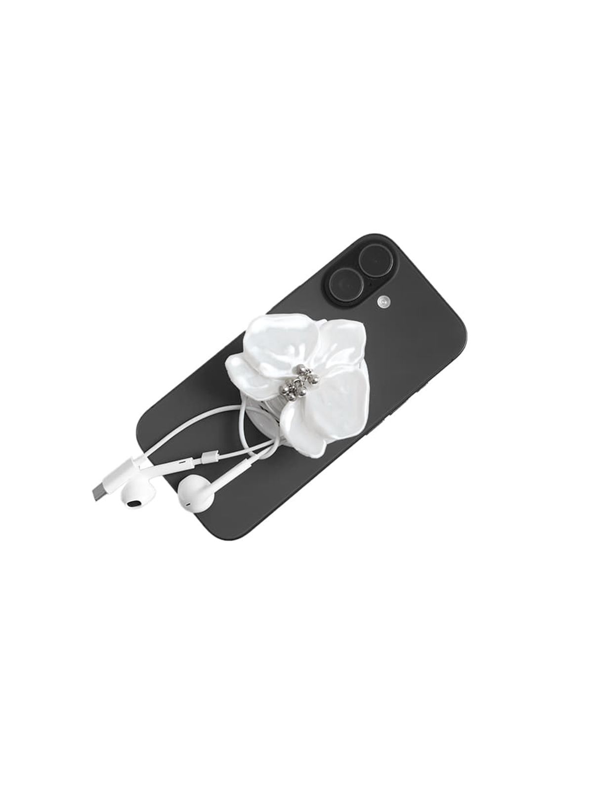 이오담(IODAM) Phalaenopsis Silk Phone Grip (white)