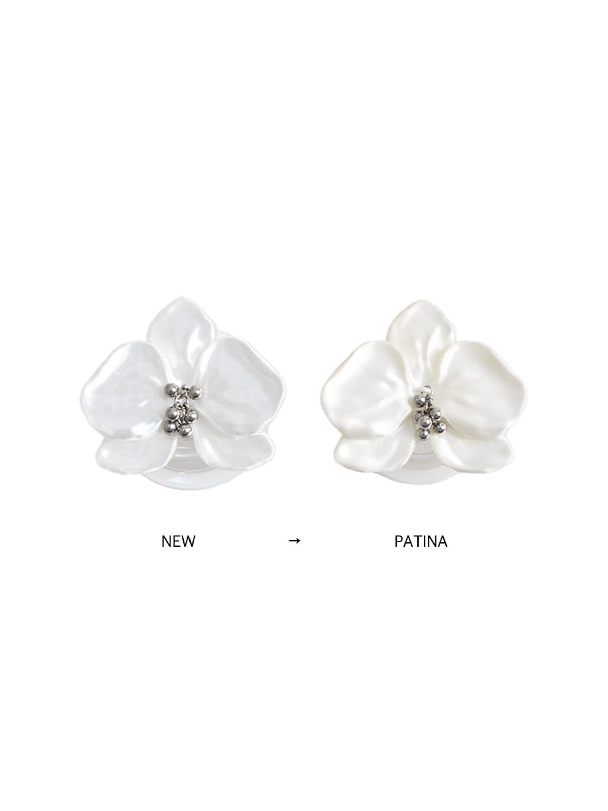 이오담(IODAM) Phalaenopsis Silk Phone Grip (white)