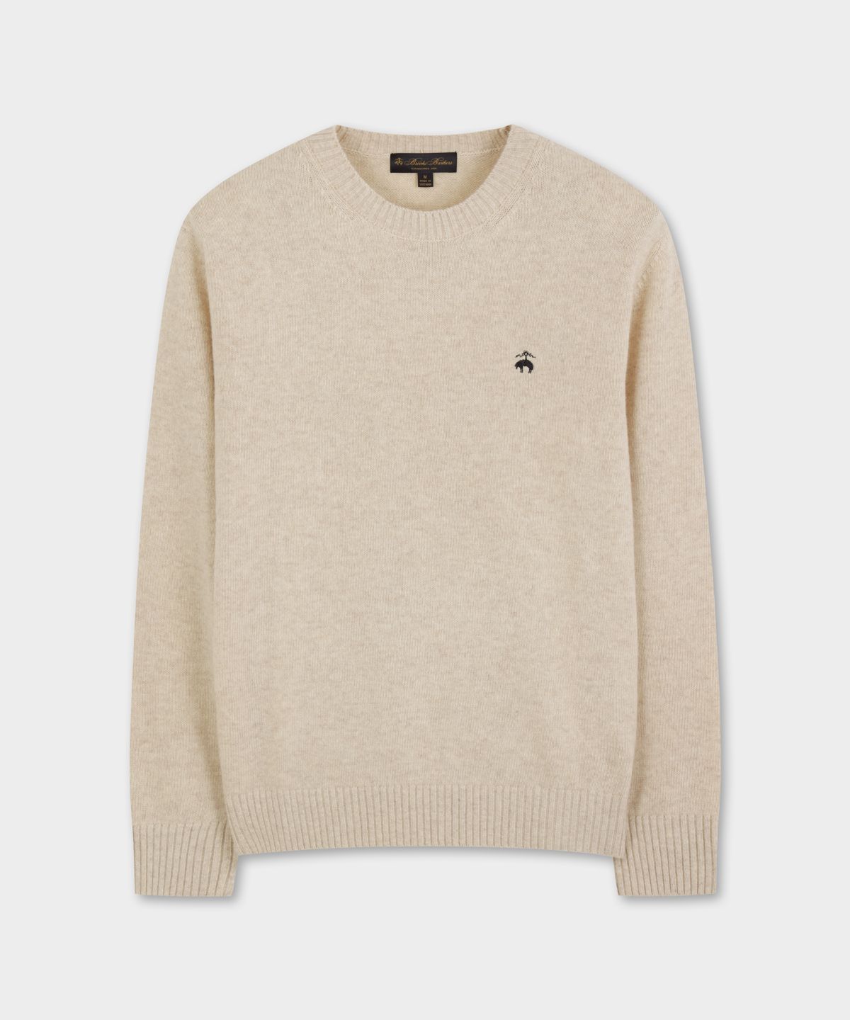 브룩스 브라더스(BROOKS BROTHERS) 울 솔리드 스웨터 (아이보리) (BBWRMOG402)