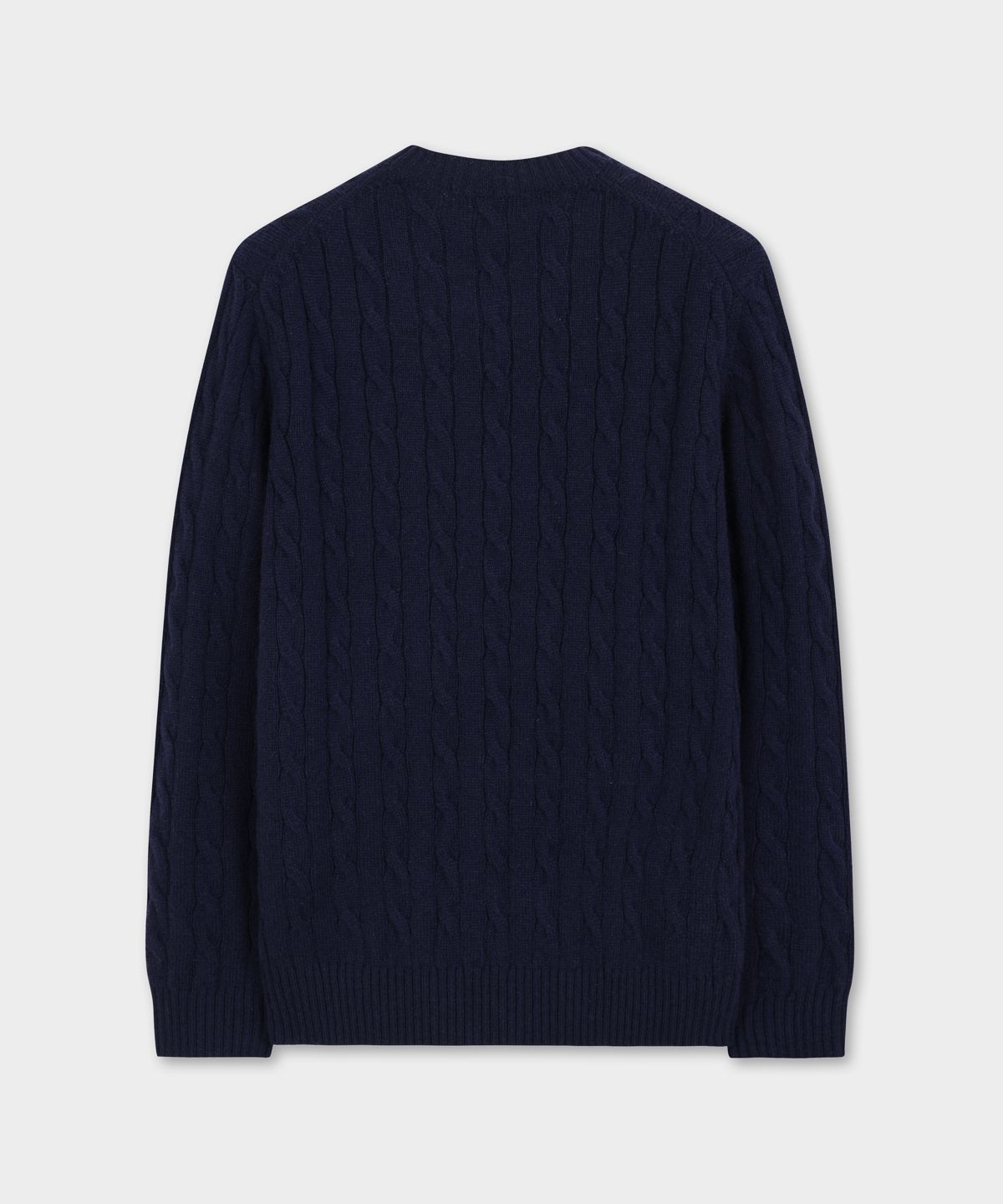 브룩스 브라더스(BROOKS BROTHERS) 셔틀랜드 케이블 풀오버 스웨터 (네이비) (BBWRMOG421)