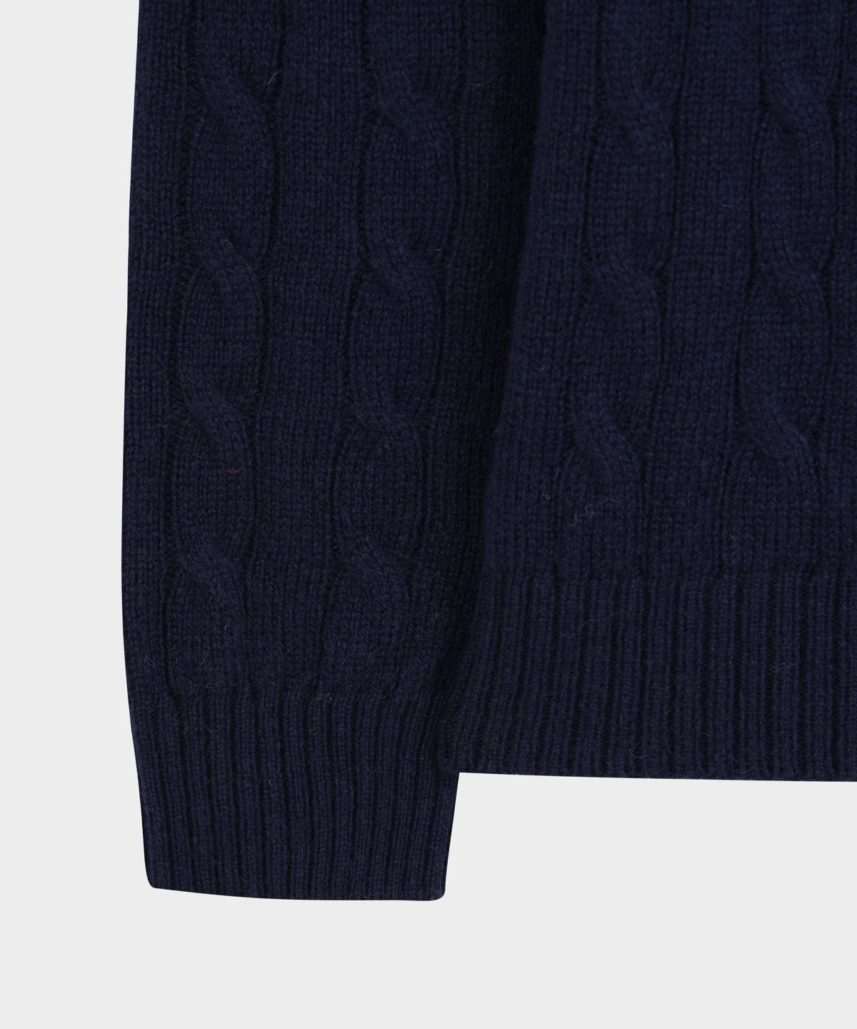 브룩스 브라더스(BROOKS BROTHERS) 셔틀랜드 케이블 풀오버 스웨터 (네이비) (BBWRMOG421)