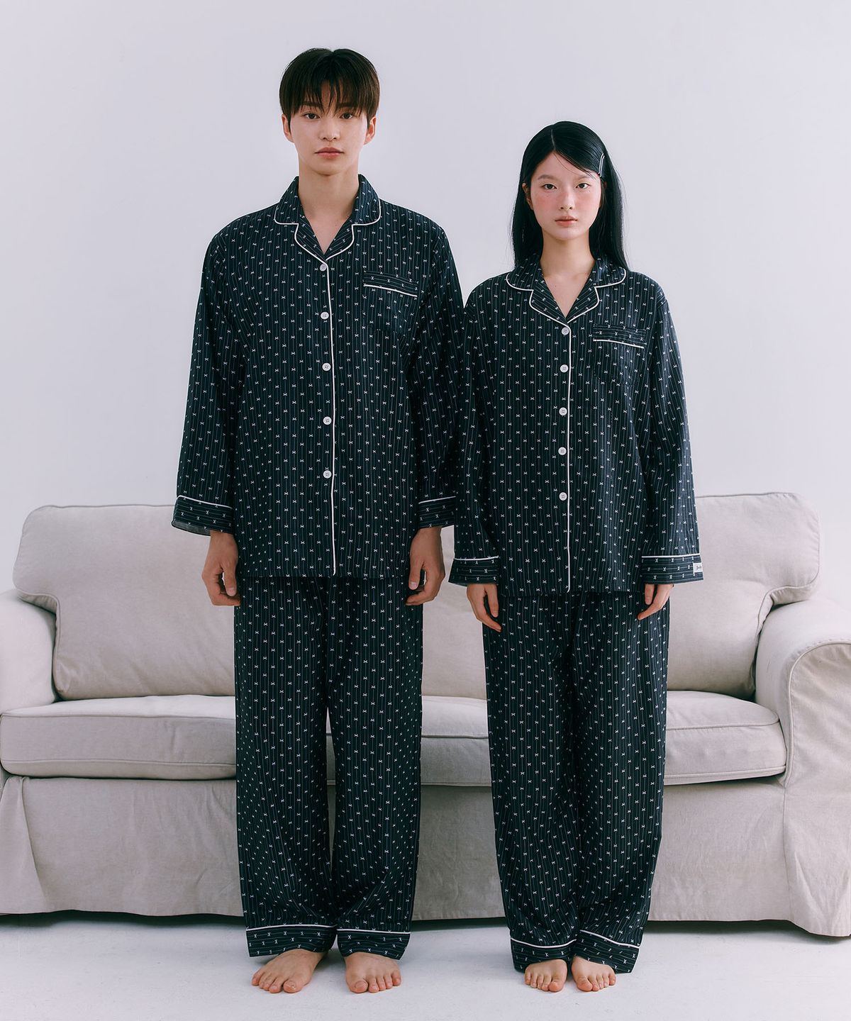 주디앤(JUDYN) [2PACK] 베카 긴팔 잠옷 파자마 세트