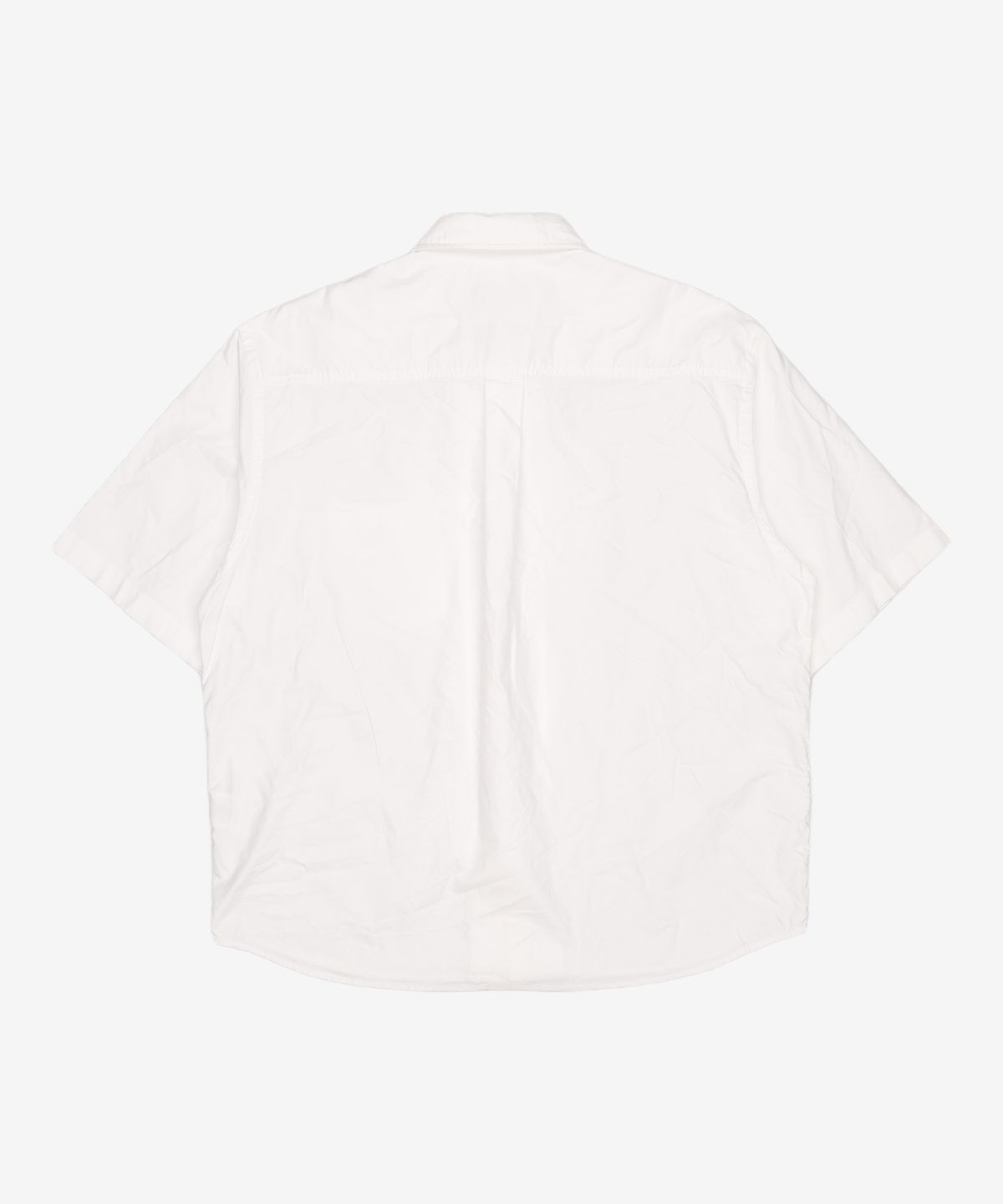 커스텀멜로우(CUSTOMELLOW) White Hidden Botton Oxford Half Shirt CWSAM25313WHX 100
