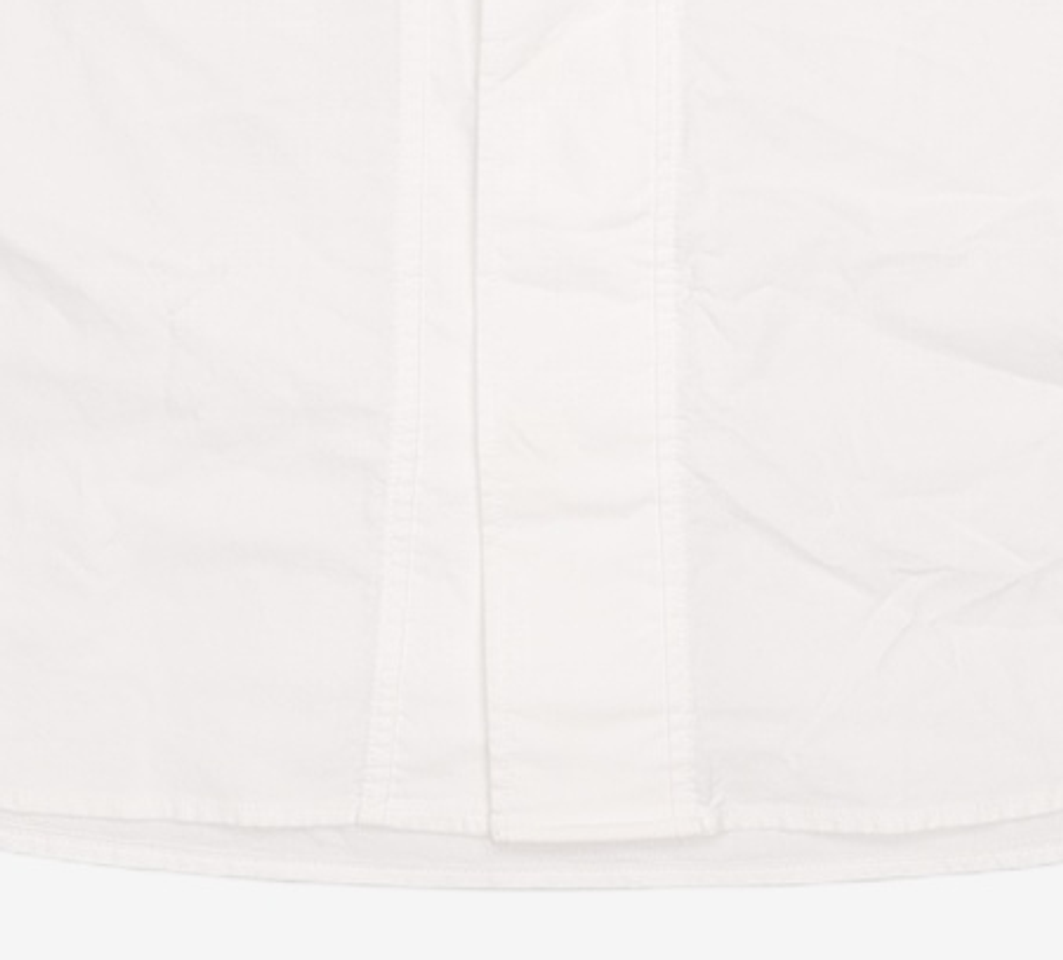 커스텀멜로우(CUSTOMELLOW) White Hidden Botton Oxford Half Shirt CWSAM25313WHX 100