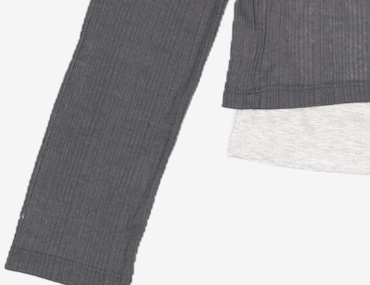 미쏘(MIXXO) 레이어드 긴팔 티셔츠 RE LWG301A_MIWLWG54QA M
