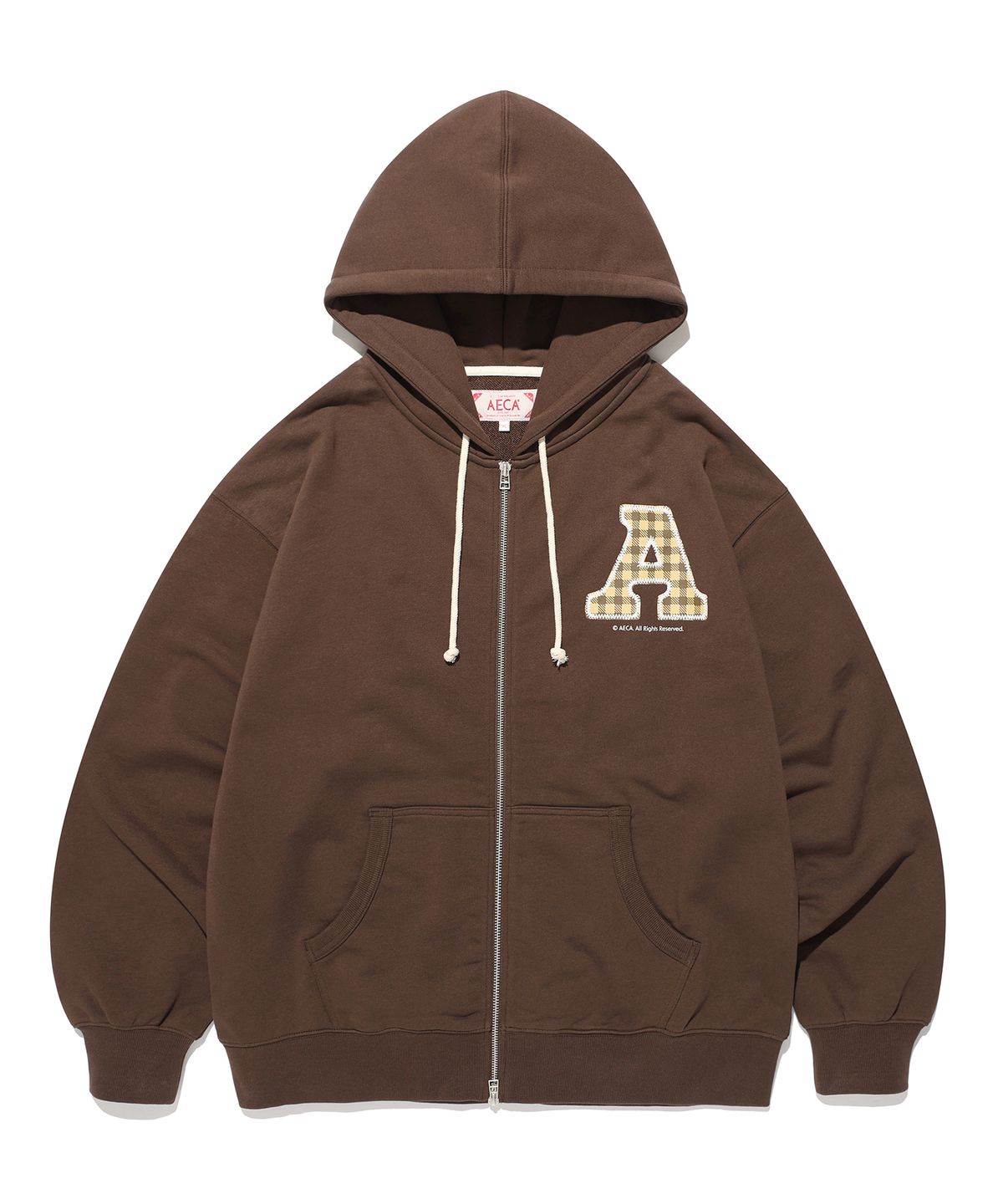에이카화이트(AECA) AECA COLLEGE A Full ZIP-UP HOODIE (2color)
