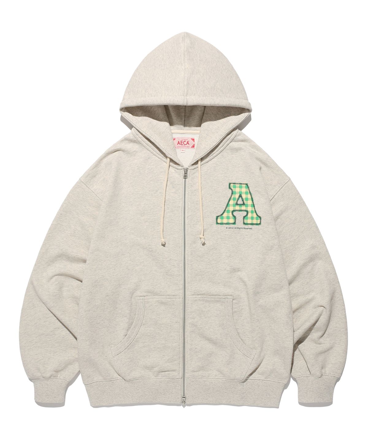 에이카화이트(AECA) AECA COLLEGE A Full ZIP-UP HOODIE (2color)