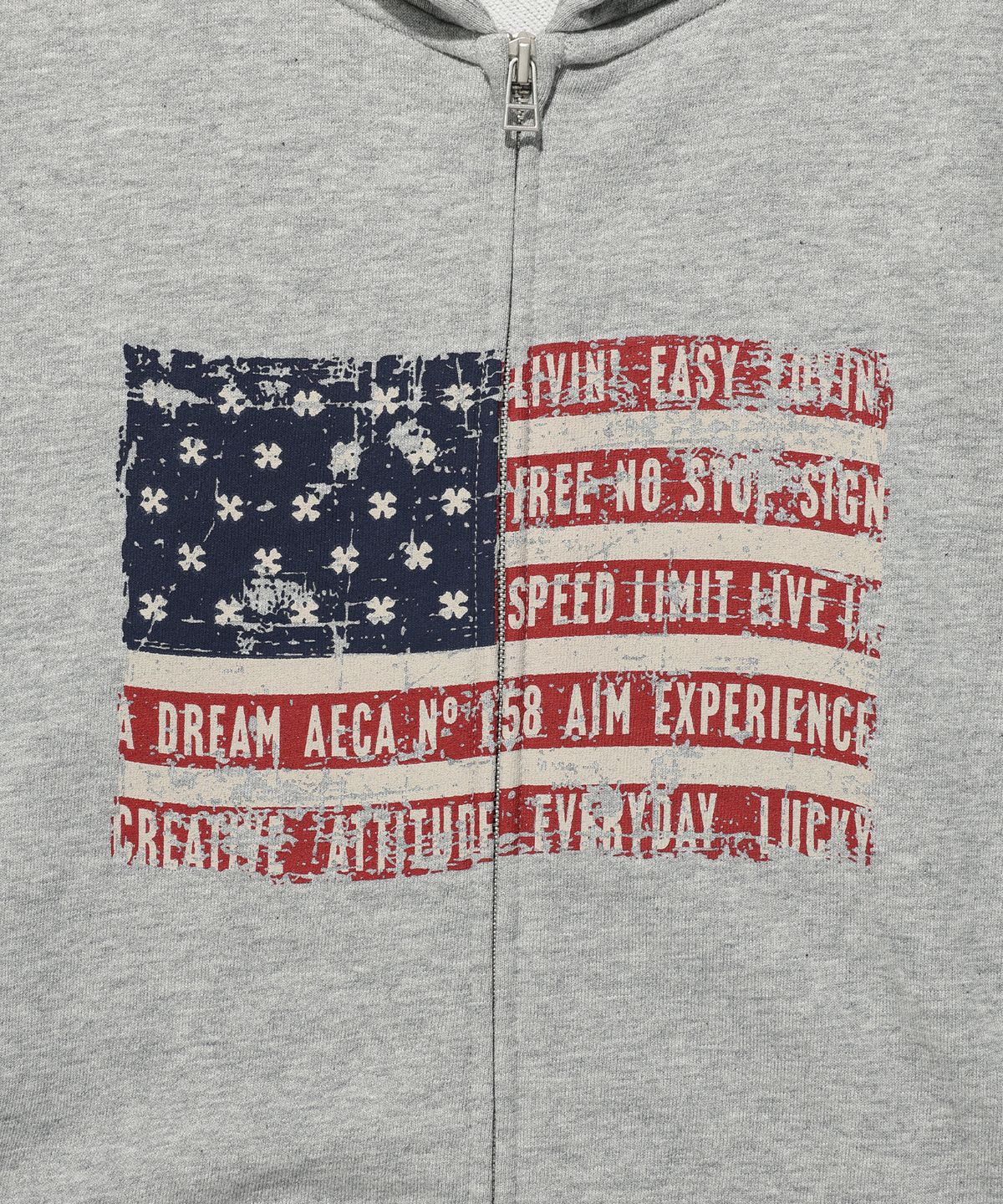 에이카화이트(AECA) EASY & FREE FLAG ZIP-UP HOODIE (3color)