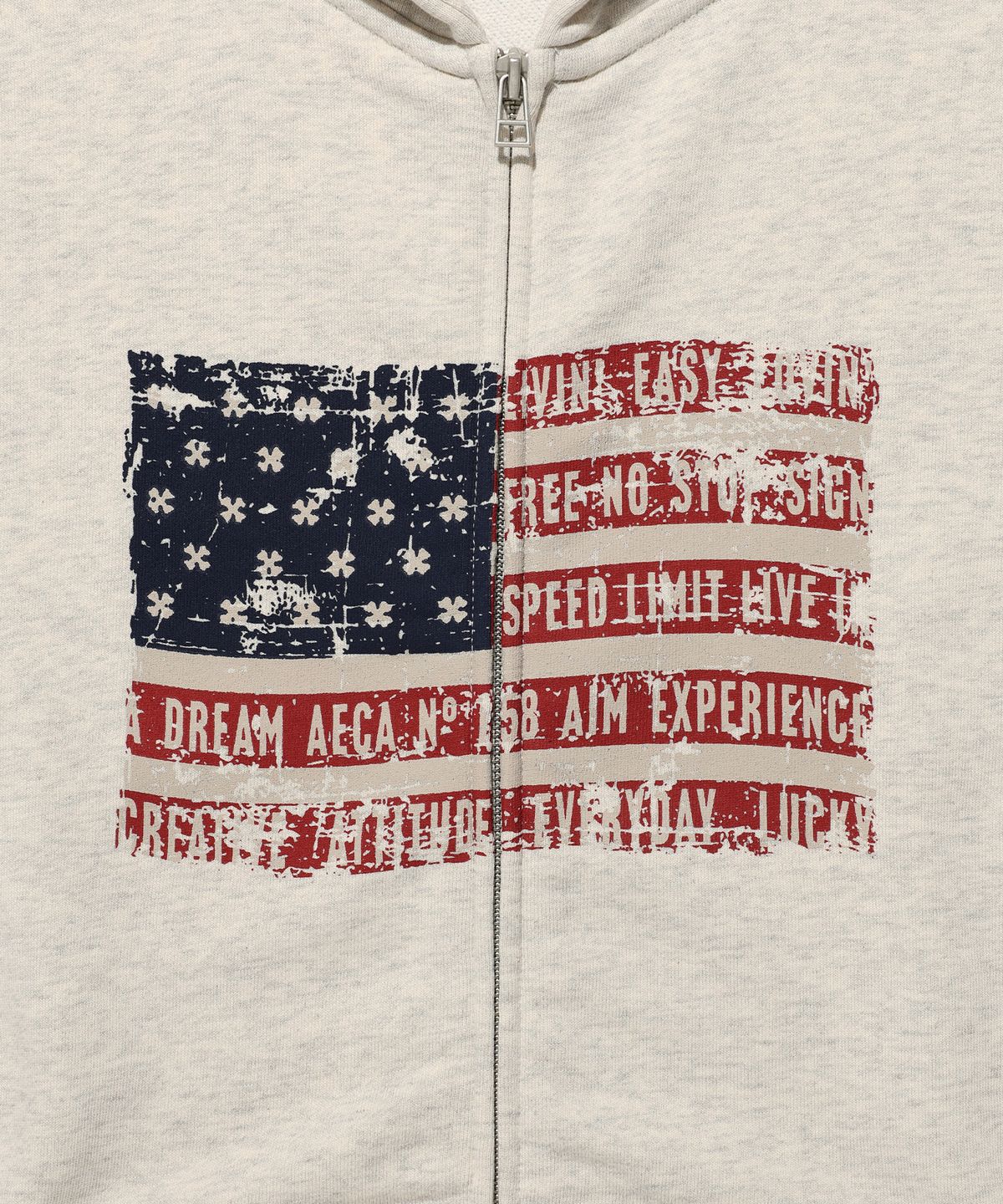 에이카화이트(AECA) EASY & FREE FLAG ZIP-UP HOODIE (3color)