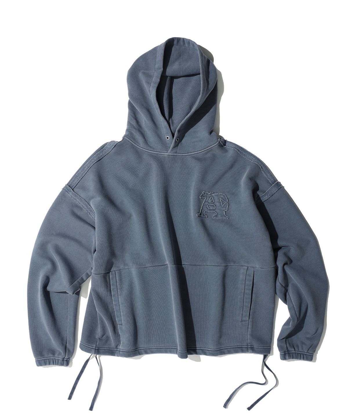 에이카화이트(AECA) AECA SIDE STRING PIGMENT HOODIE (2color)