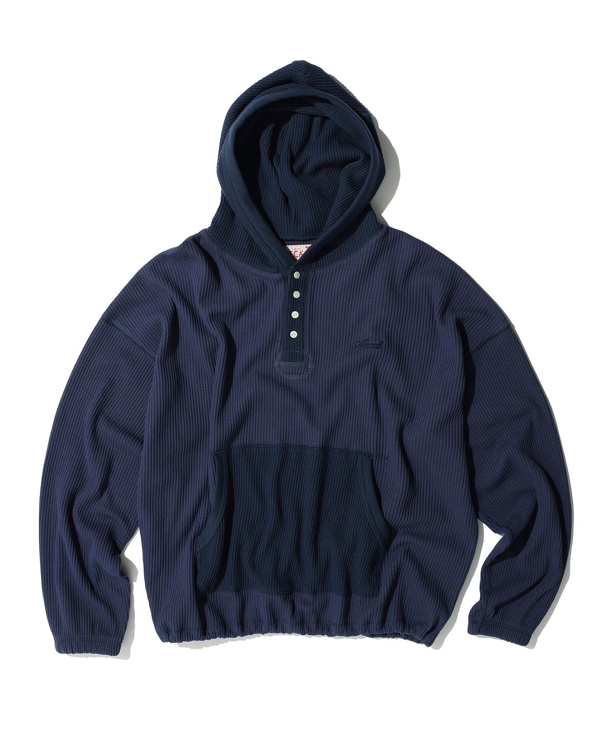 에이카화이트(AECA) AECA WAFFLE HENLEY HOODIE (2color)