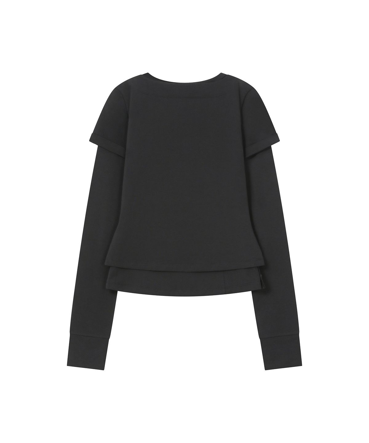 미세키서울(MISEKI SEOUL) Contrast layered long sleeve SET BLACK