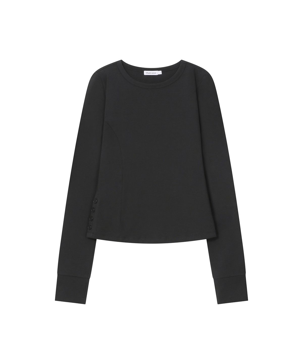 미세키서울(MISEKI SEOUL) Contrast layered long sleeve SET BLACK