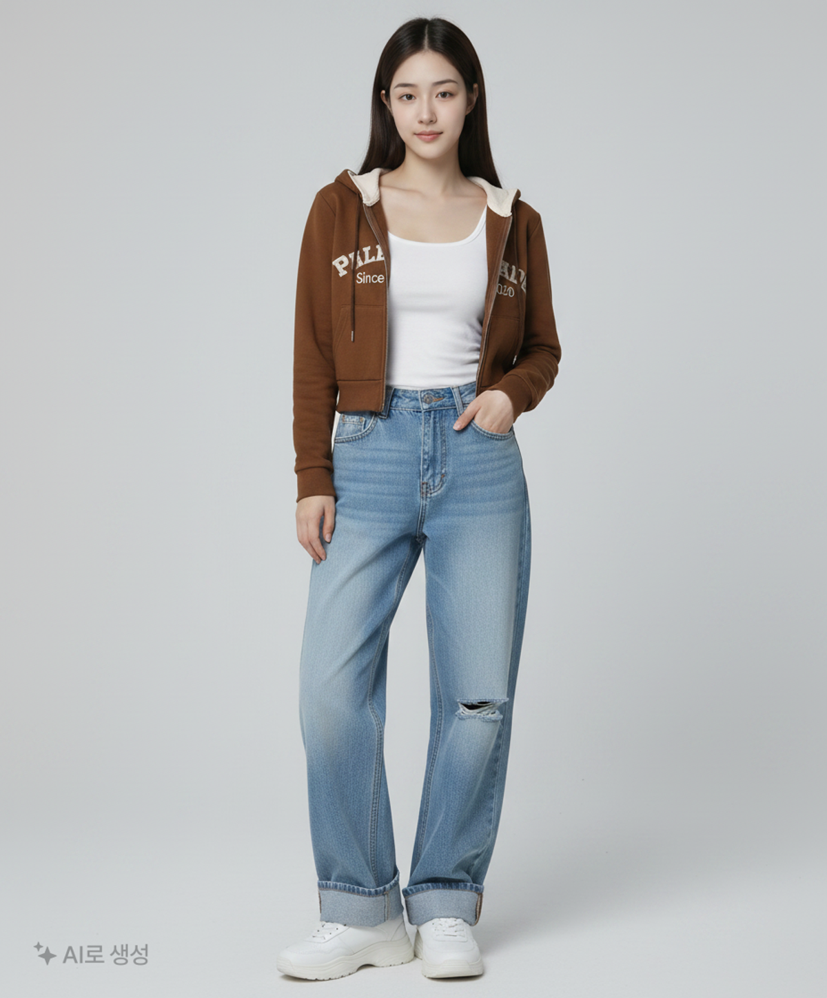 페일제이드(PALE JADE) 후드 집업 S