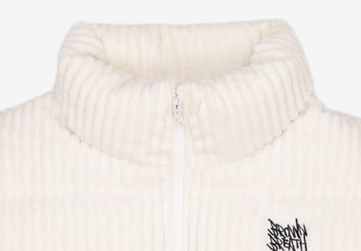 브라운브레스(BROWNBREATH) W CORDUROY DOWN JACKET - IVORY M