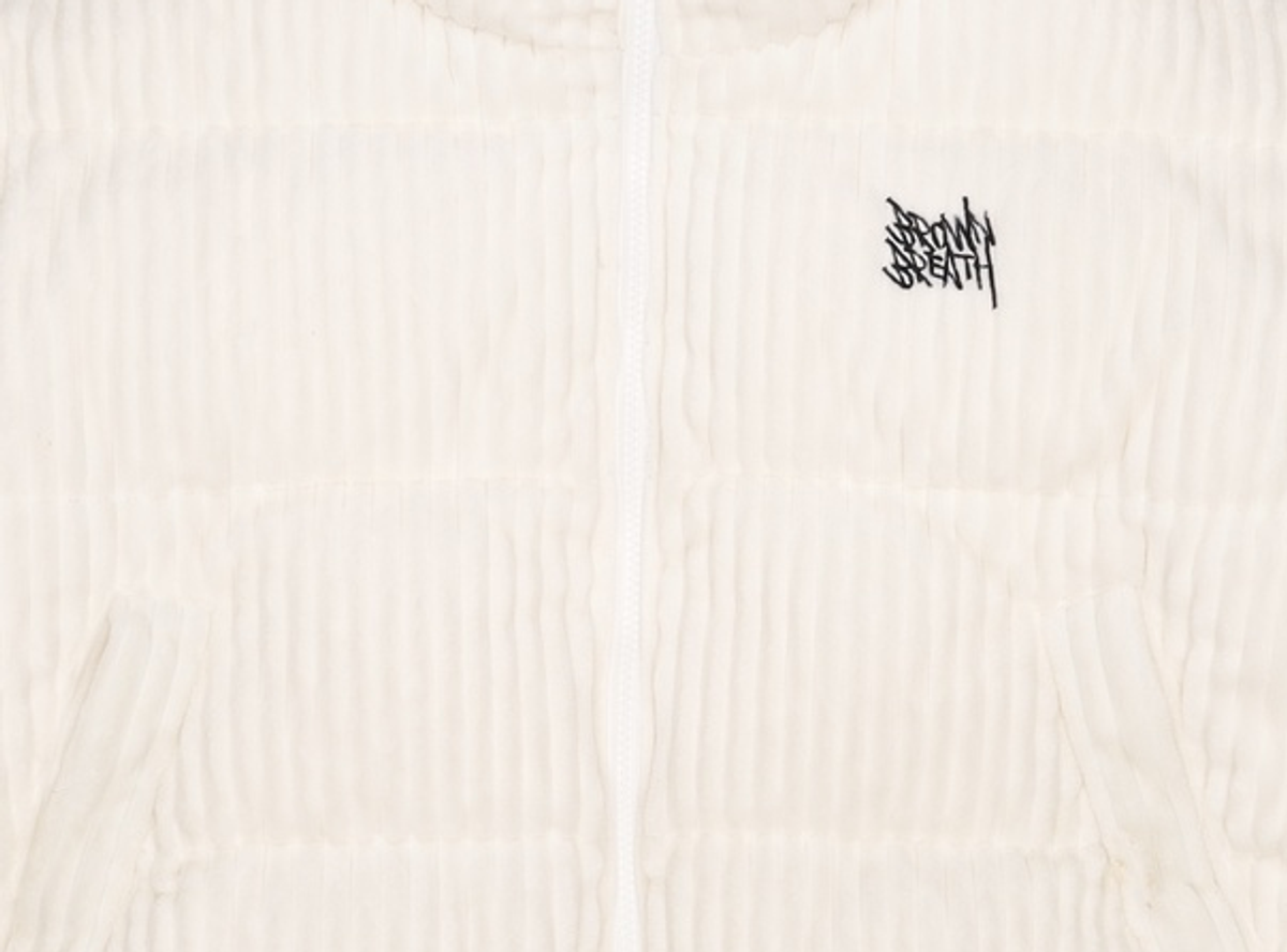 브라운브레스(BROWNBREATH) W CORDUROY DOWN JACKET - IVORY M