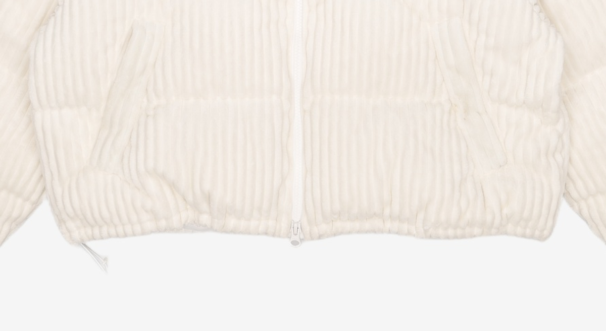 브라운브레스(BROWNBREATH) W CORDUROY DOWN JACKET - IVORY M