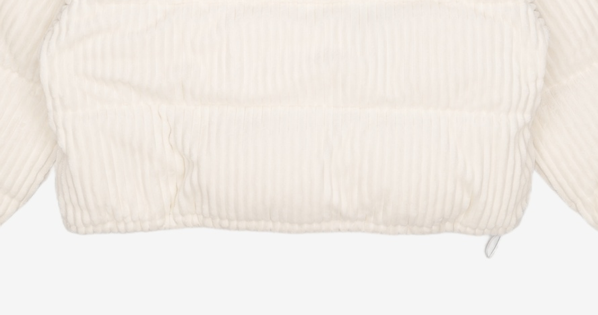 브라운브레스(BROWNBREATH) W CORDUROY DOWN JACKET - IVORY M