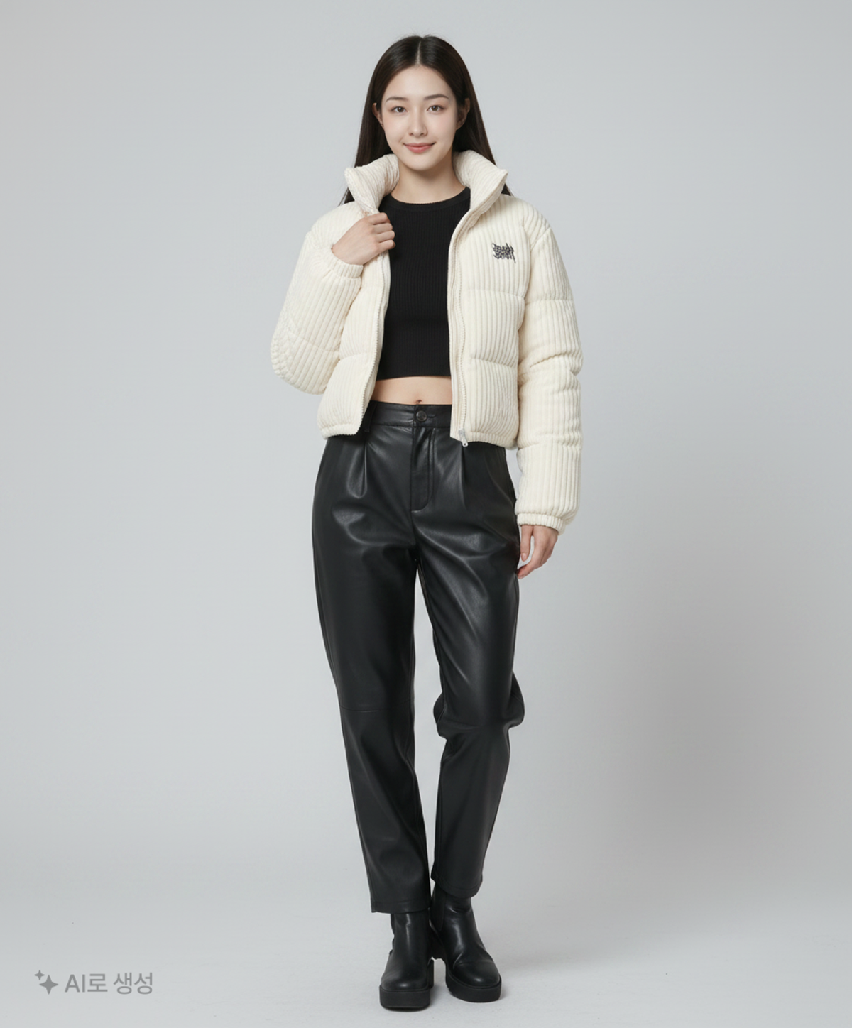 브라운브레스(BROWNBREATH) W CORDUROY DOWN JACKET - IVORY M