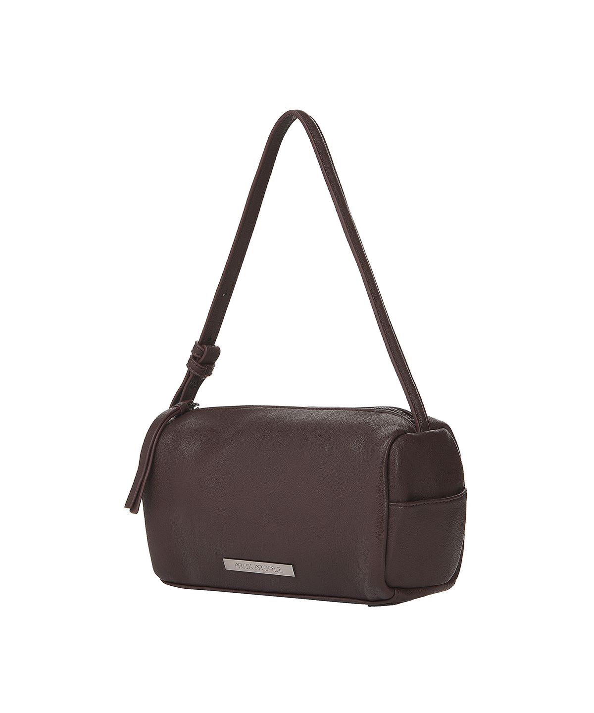 닉앤니콜(NICK&NICOLE) EMBOSSED METAL MINI BAG_BROWN