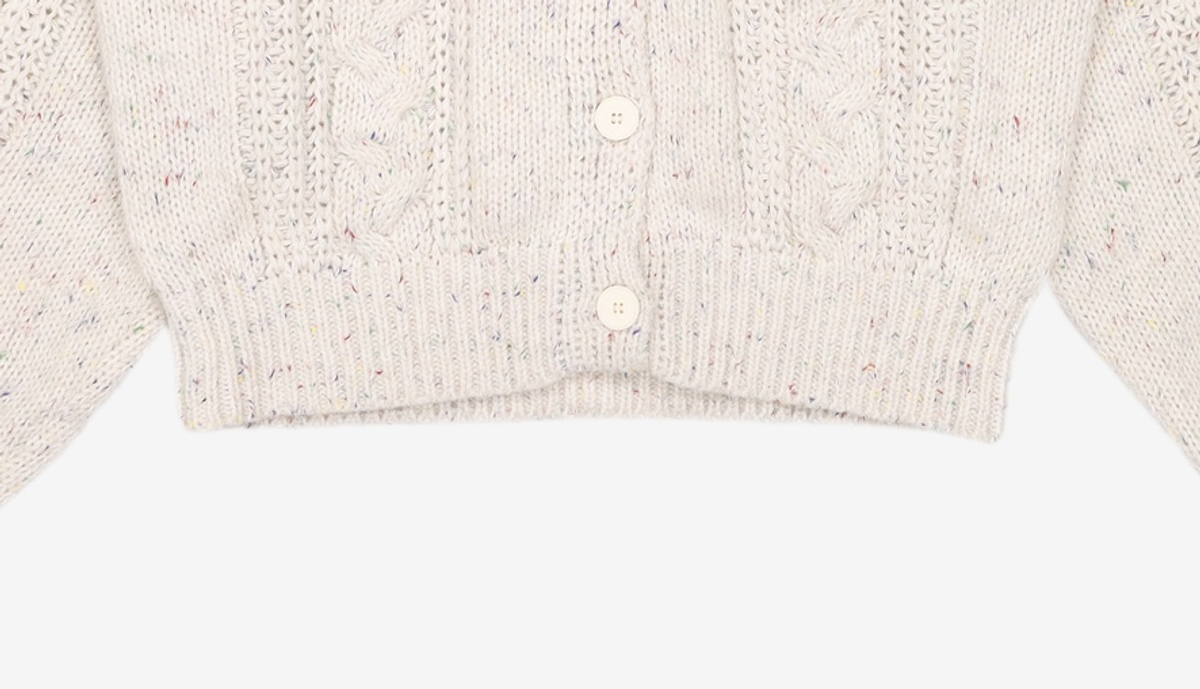 미쏘(MIXXO) 보카시 케이블 가디건 MIWCKCV55T S