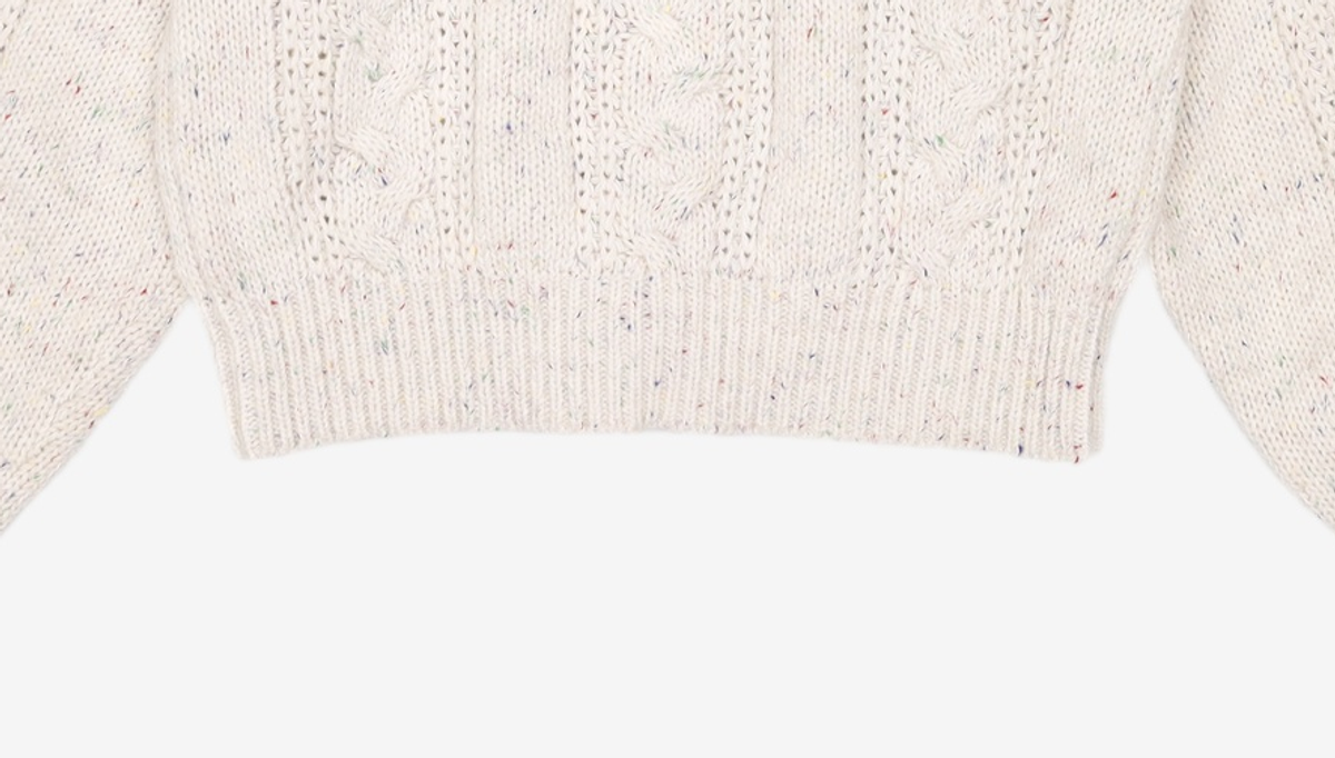 미쏘(MIXXO) 보카시 케이블 가디건 MIWCKCV55T S