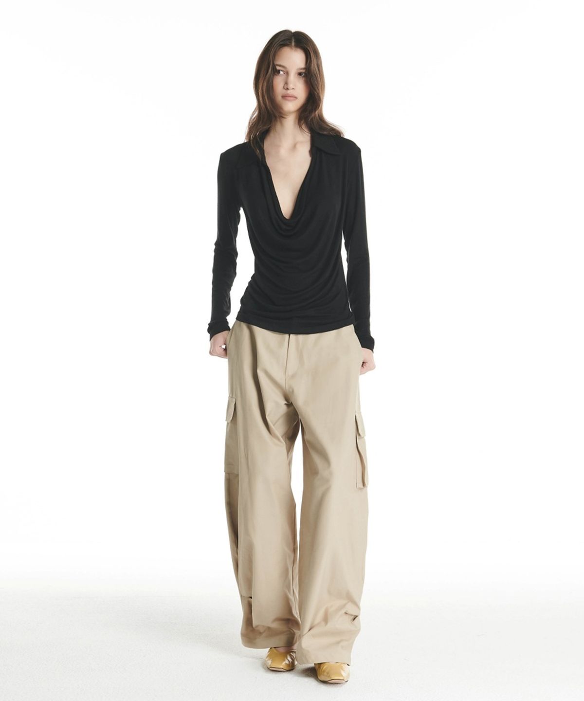 프로젝트 웨이브(PROJECT WAVE) Double Cargo Banding Pant (2color)