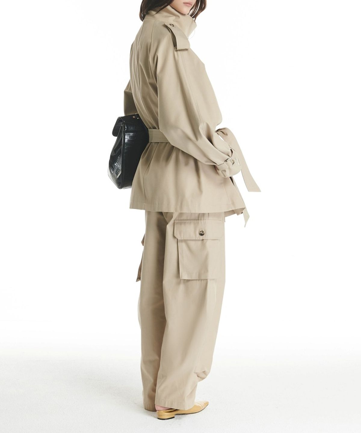 프로젝트 웨이브(PROJECT WAVE) Double Cargo Banding Pant (2color)