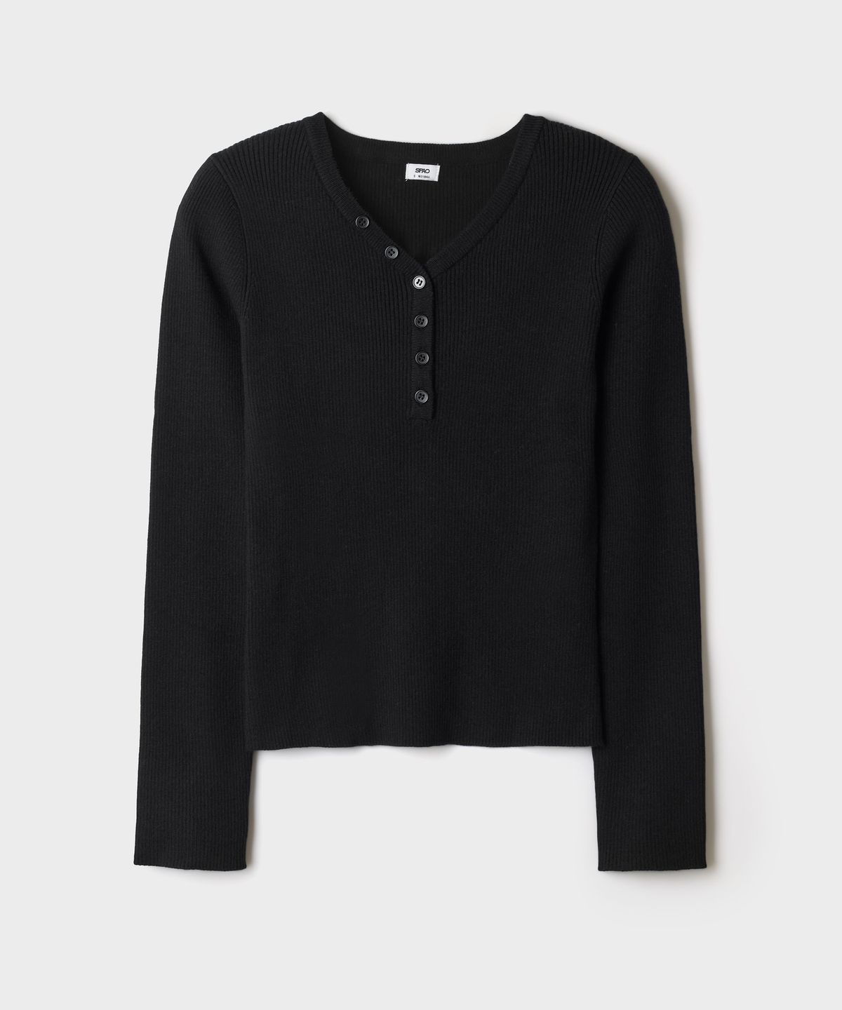 스파오(SPAO) [소프트얀] 립 헨리넥 니트_SPKWG49G02