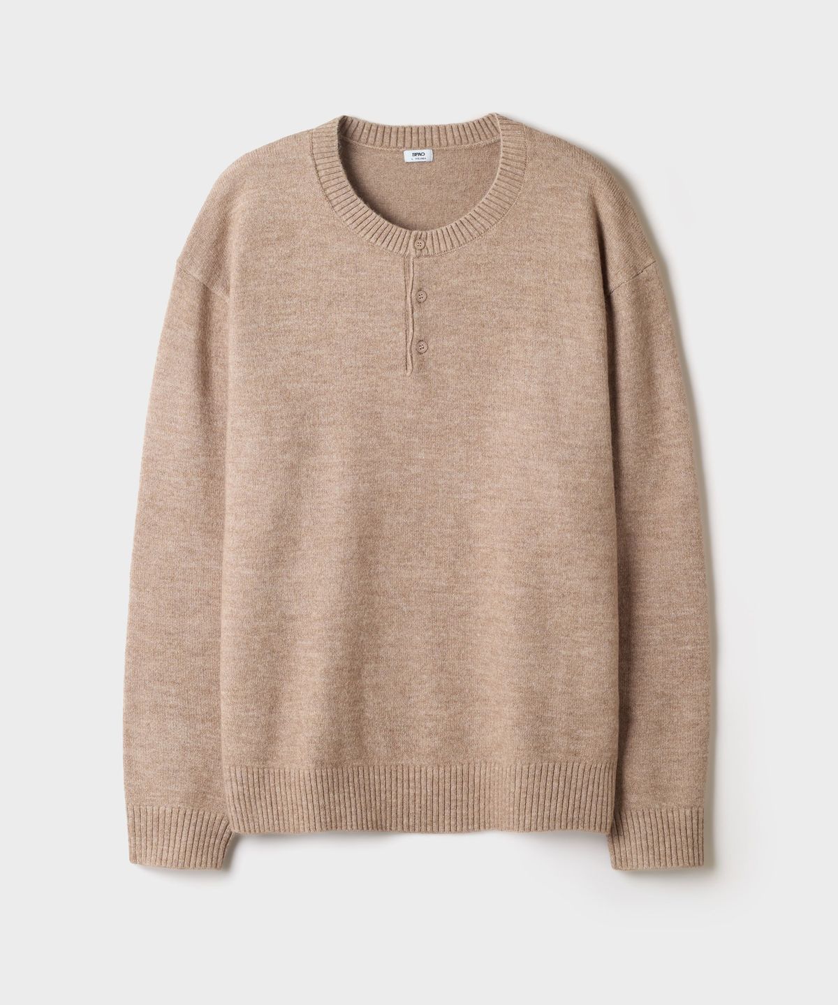 스파오(SPAO) [소프트얀] 헤어리 헨리넥 스웨터_SPKWG4TC03