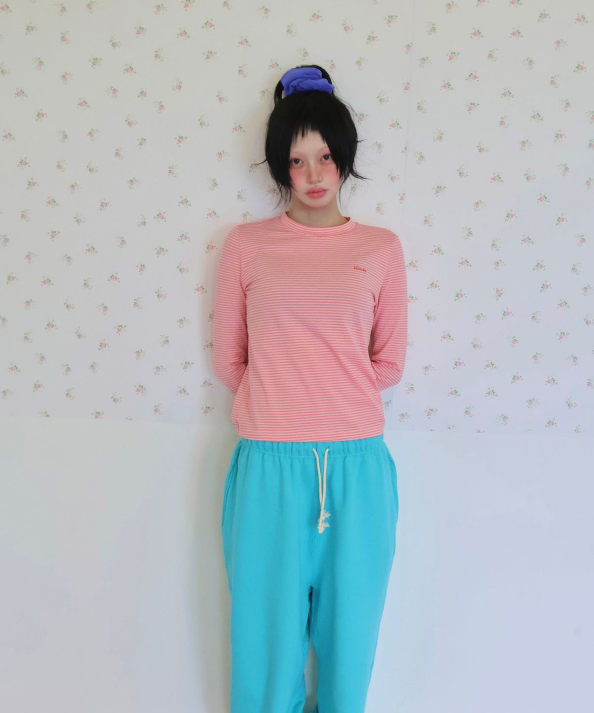 키코지(KIKOZY) Mellow Stripe Long Sleeve_Cherry Red