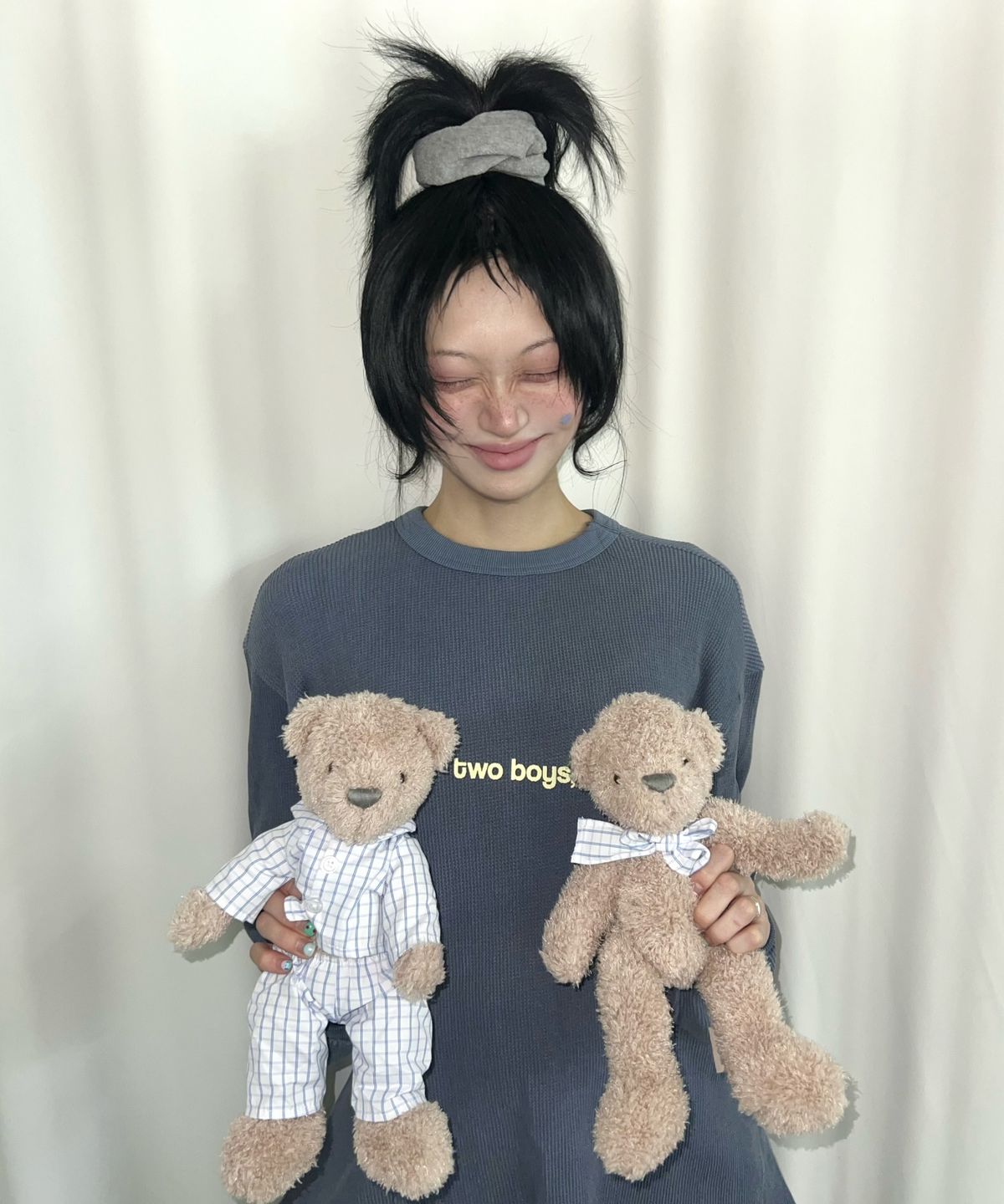 키코지(KIKOZY) Cozy Terry Scrunchie_Grey