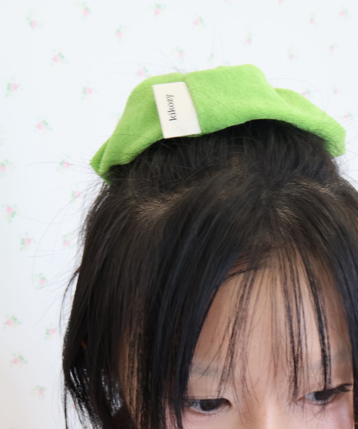 키코지(KIKOZY) Cozy Terry Scrunchie_Lime