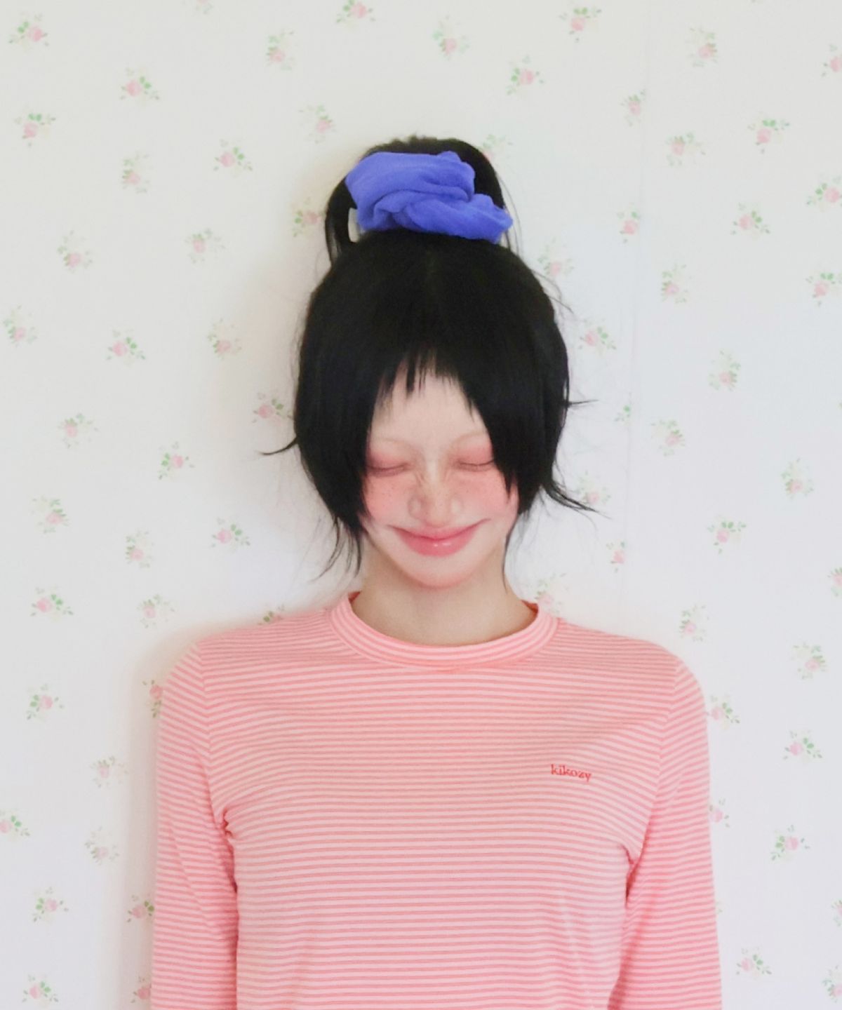 키코지(KIKOZY) Cozy Terry Scrunchie_Violet