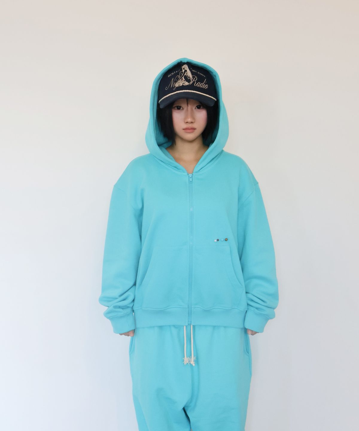 키코지(KIKOZY) Macaroon Hood zip up_Mint