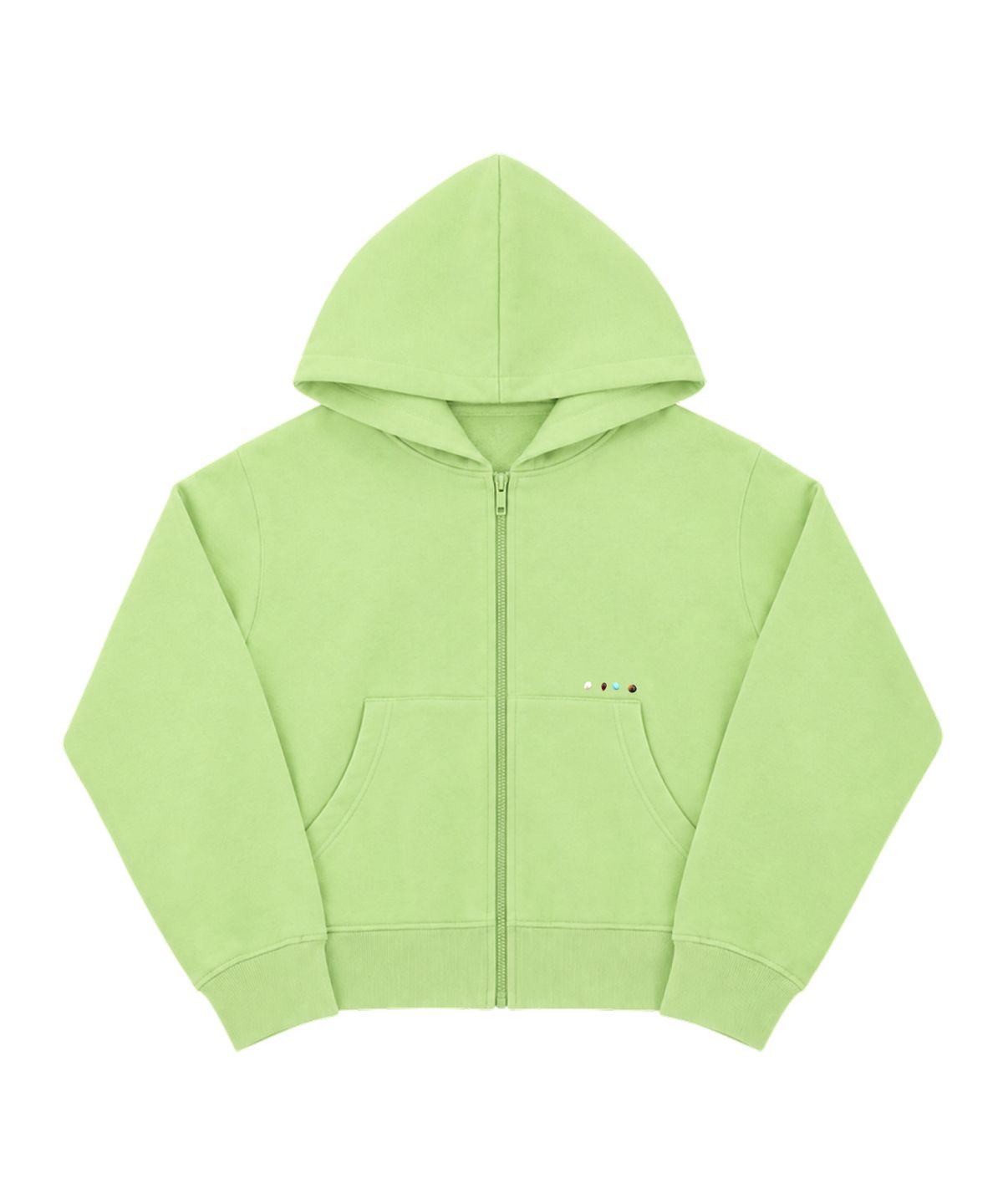 키코지(KIKOZY) Macaroon Hood zip up_Lime
