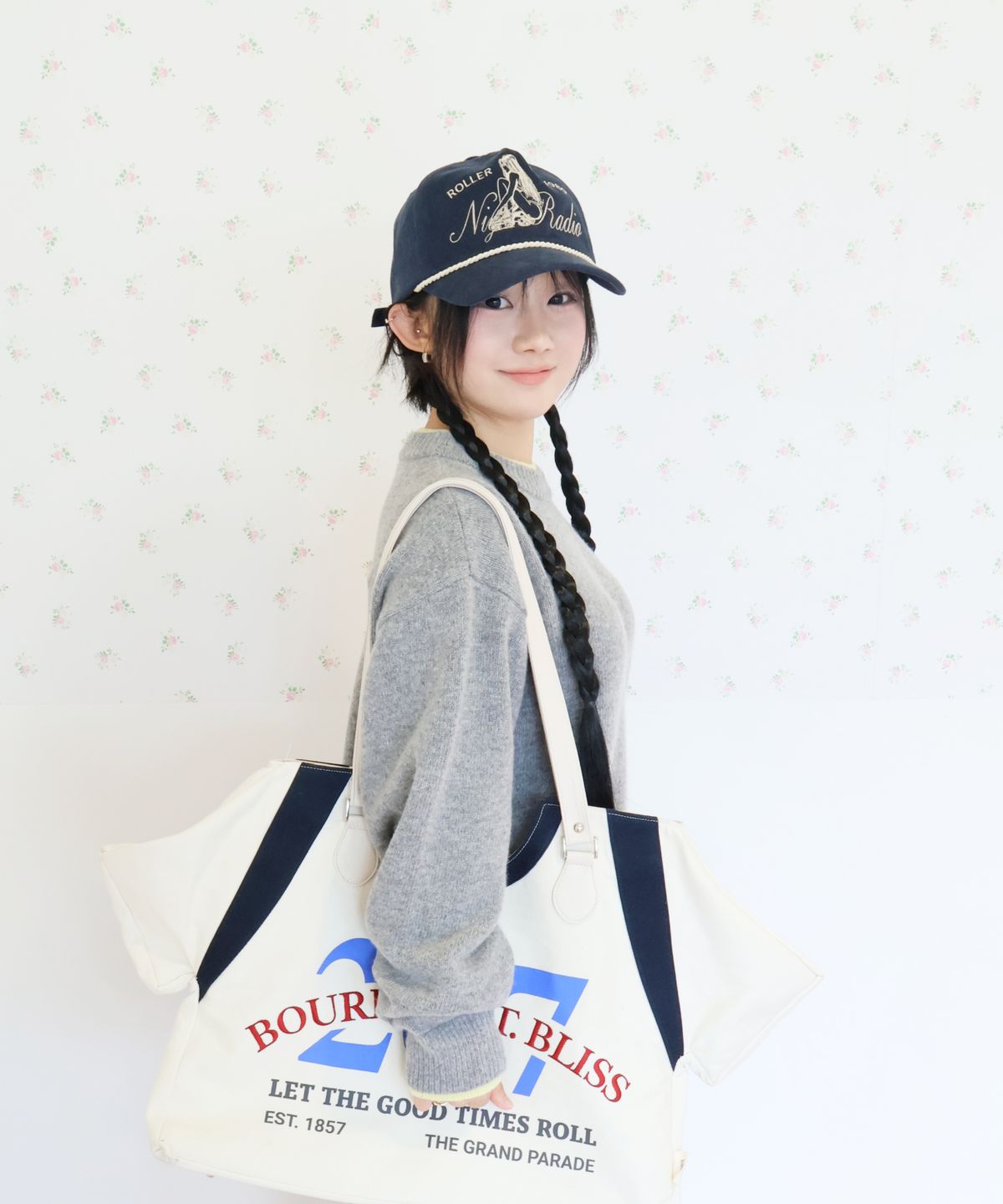 키코지(KIKOZY) Double Layered Round Knit_Grey