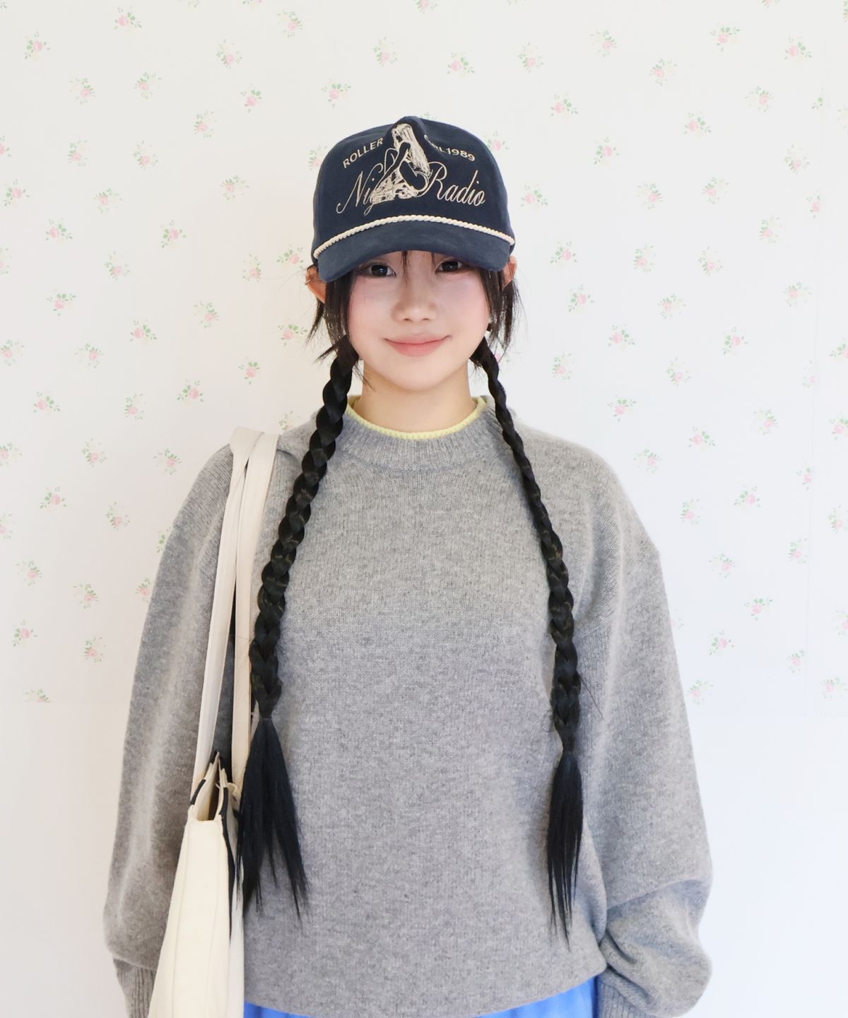 키코지(KIKOZY) Double Layered Round Knit_Grey