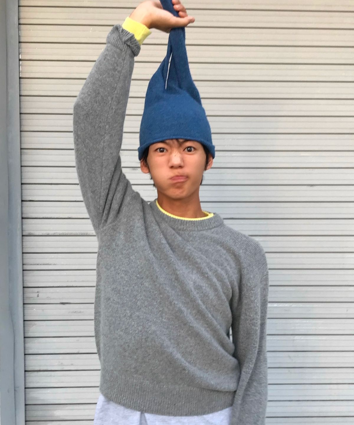 키코지(KIKOZY) Double Layered Round Knit_Grey