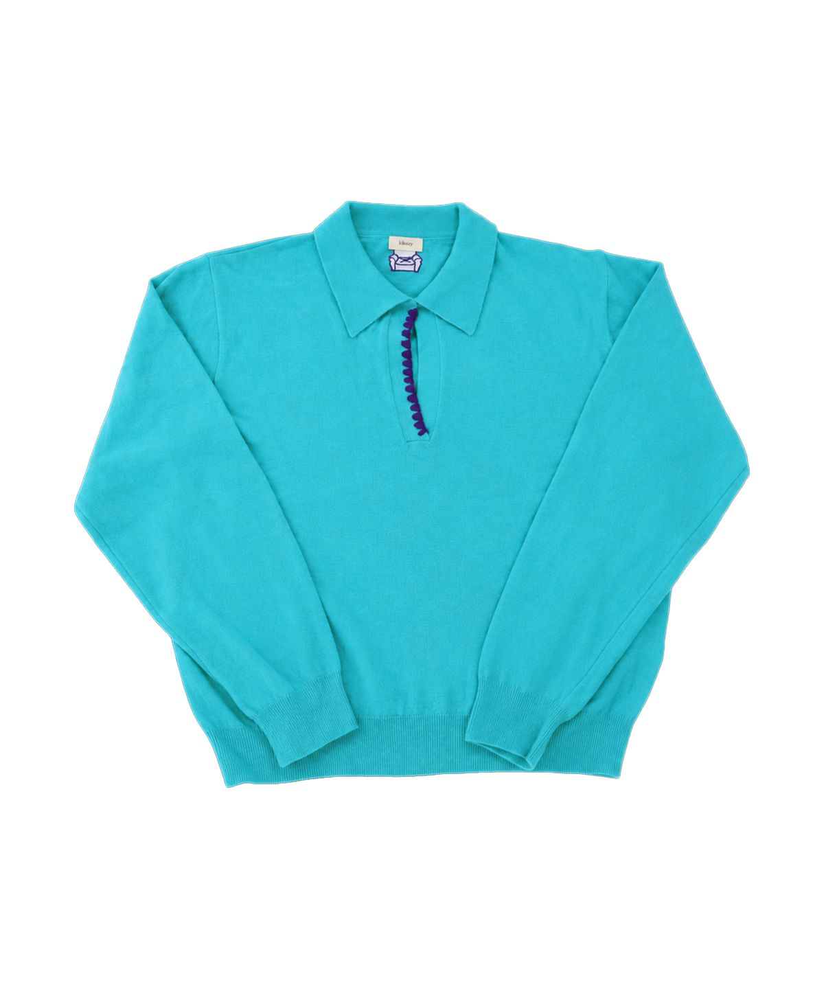 키코지(KIKOZY) Sofa Shell Collar Knit_Sky Blue