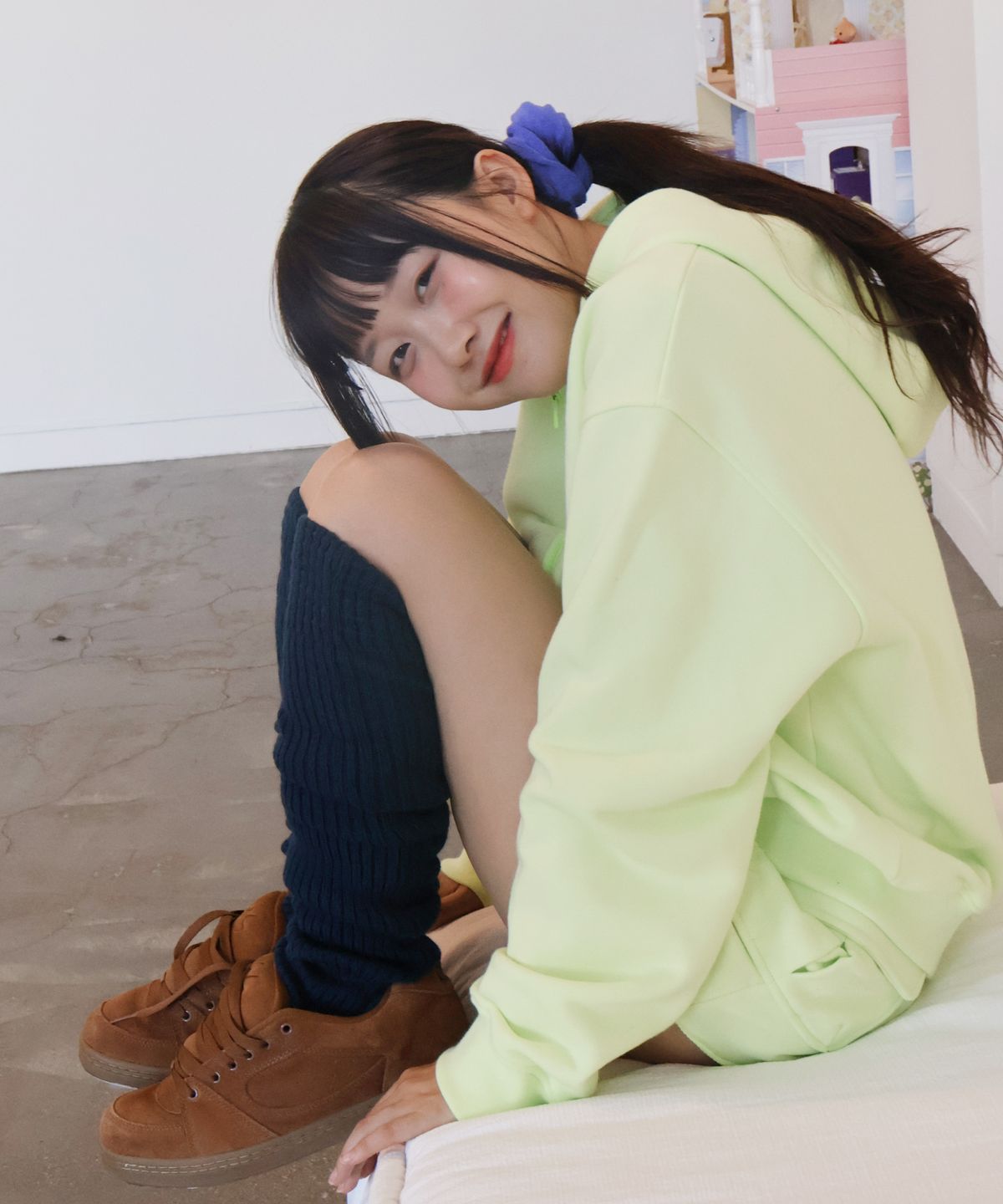 키코지(KIKOZY) Macaroon Skirt_Lime