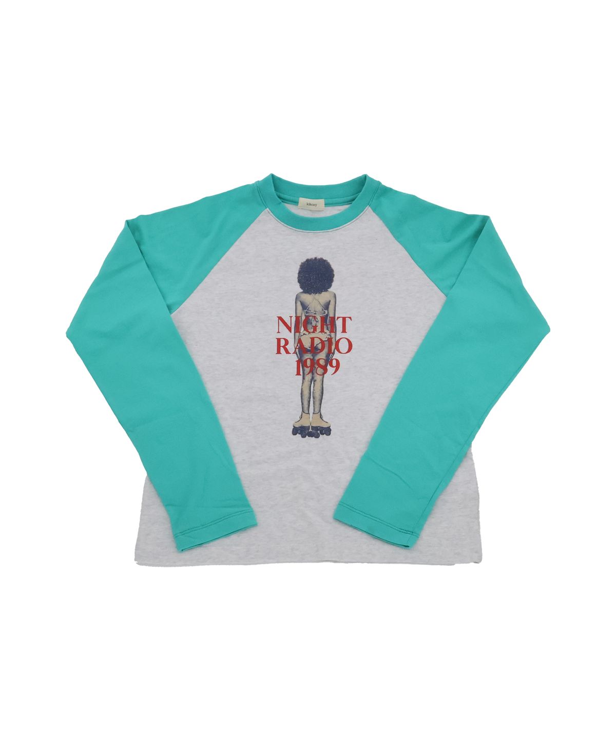키코지(KIKOZY) Night Radio Raglan T-shirt_Mint