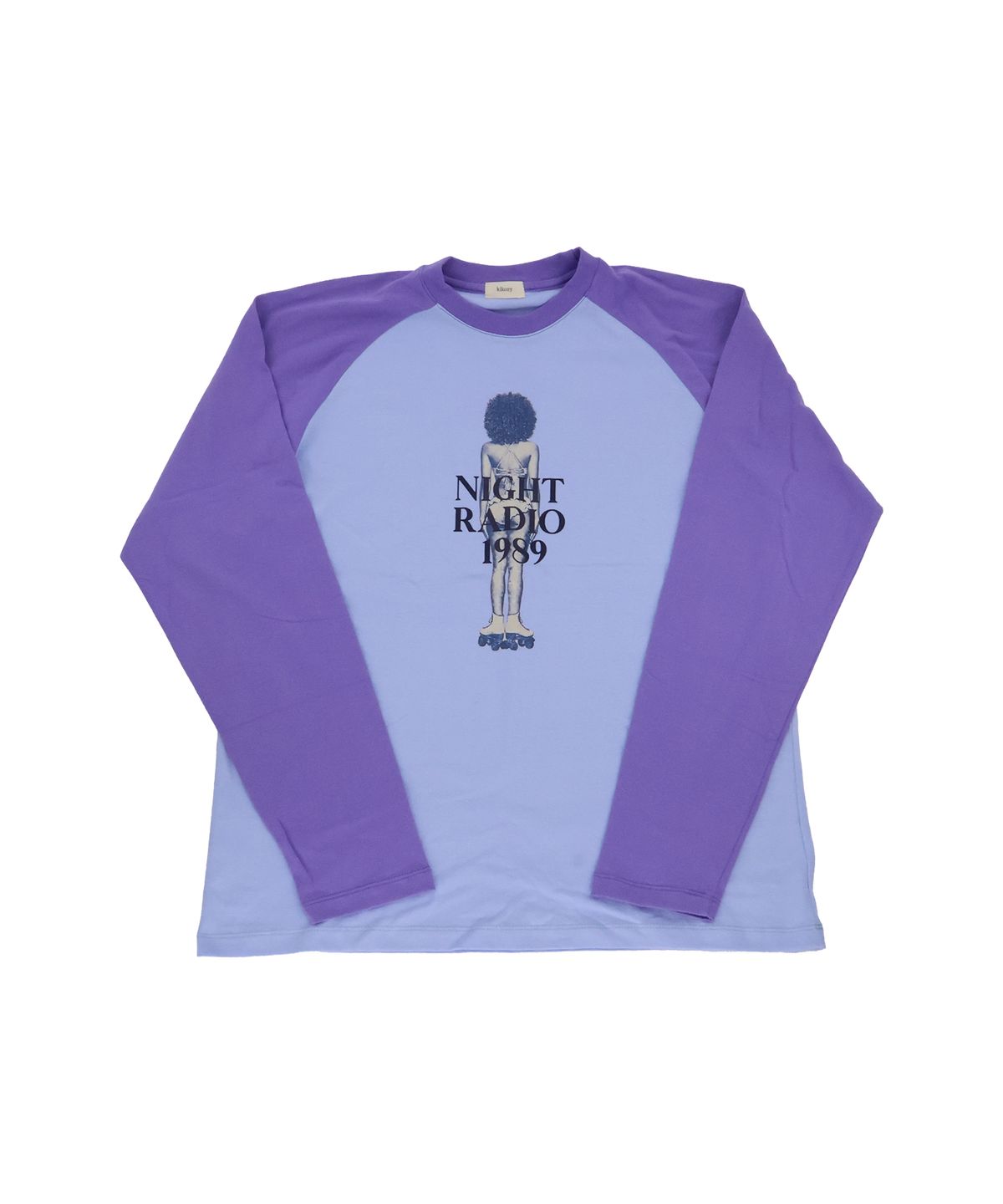 키코지(KIKOZY) Night Radio Raglan T-shirt_Purple