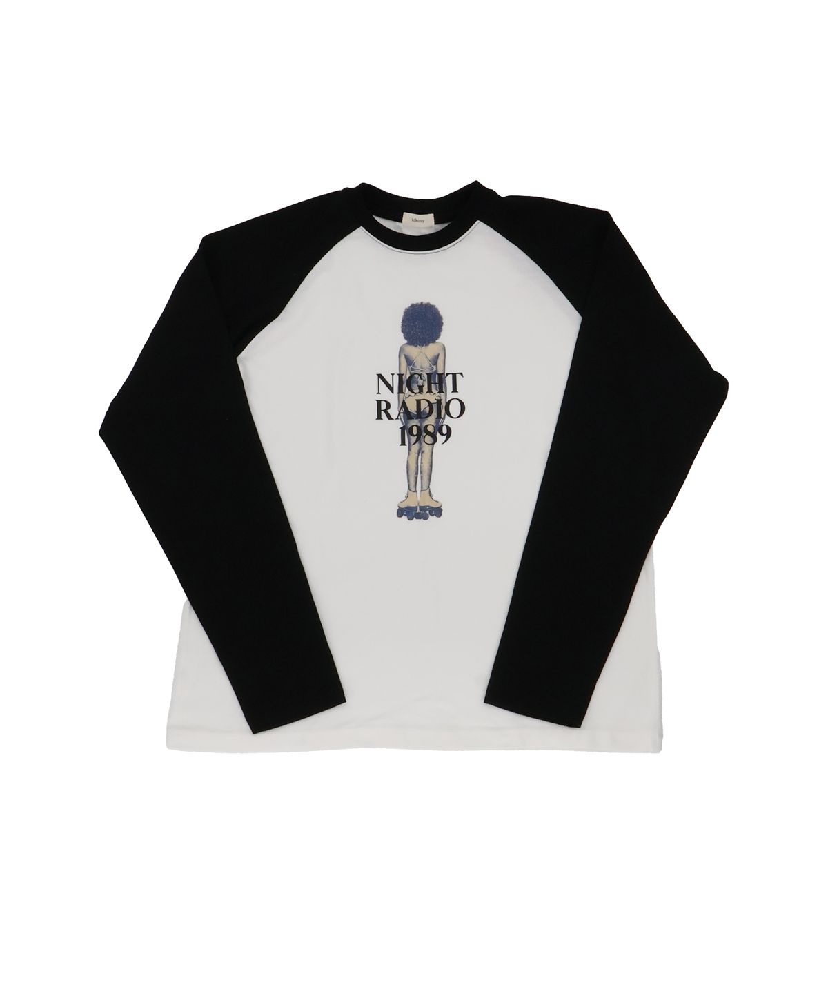 키코지(KIKOZY) Night Radio Raglan T-shirt_Black