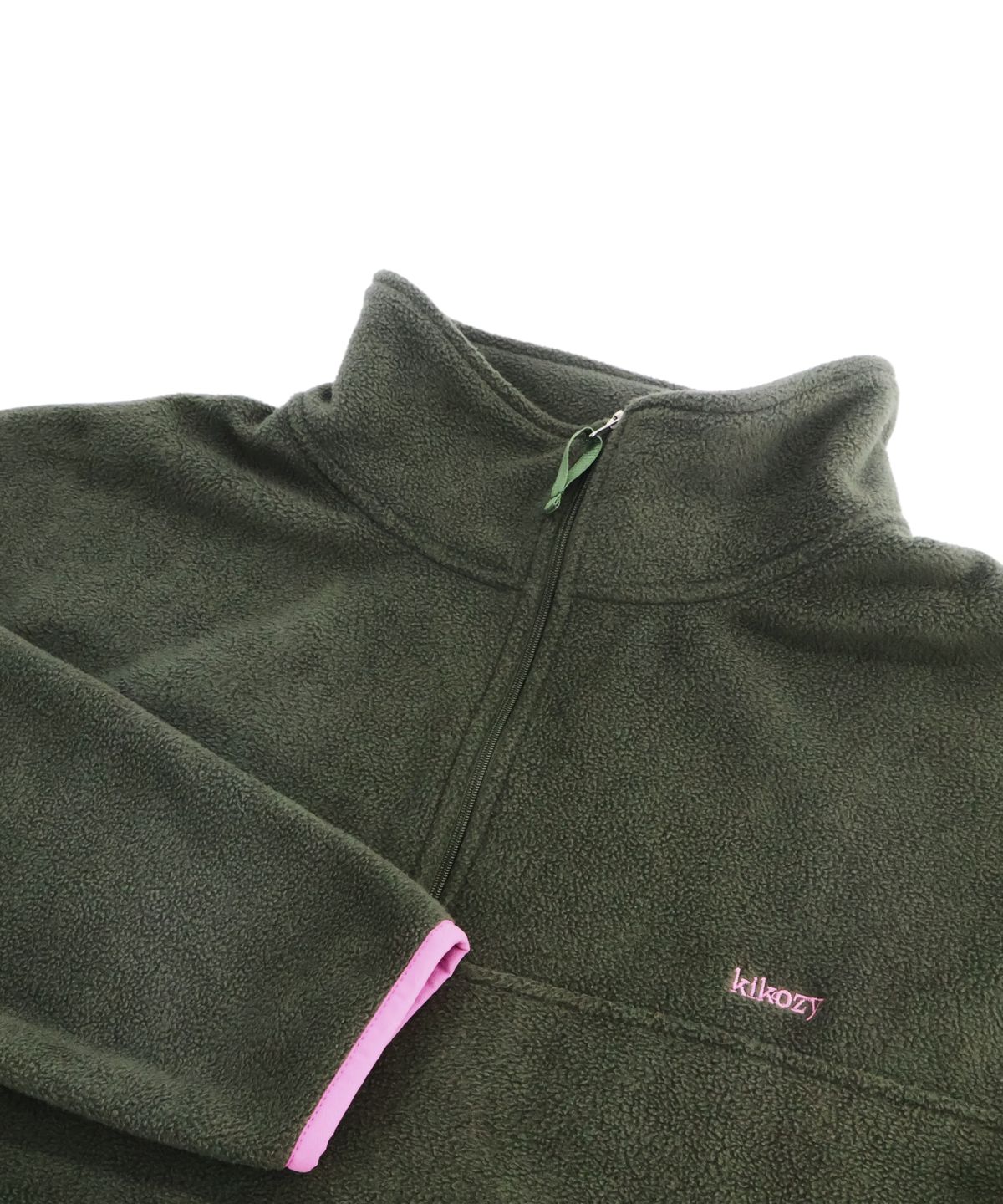 키코지(KIKOZY) Fleece Half Zip Up_Khaki