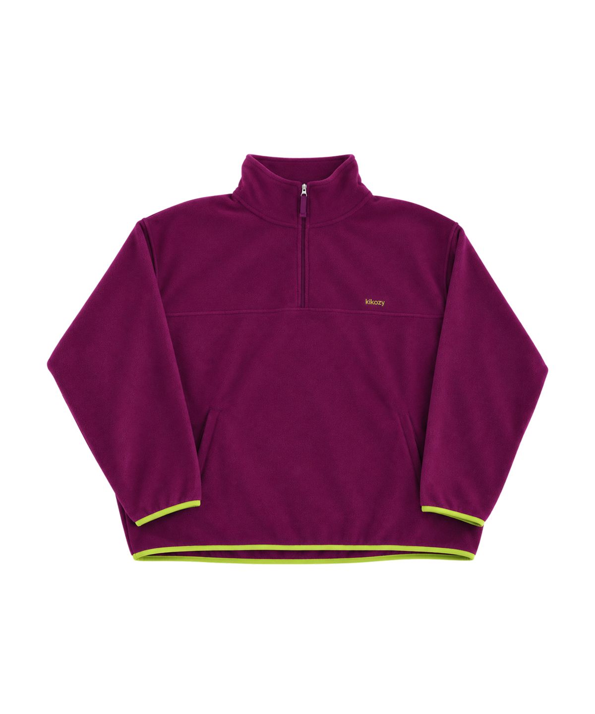 키코지(KIKOZY) Fleece Half Zip Up_Purple