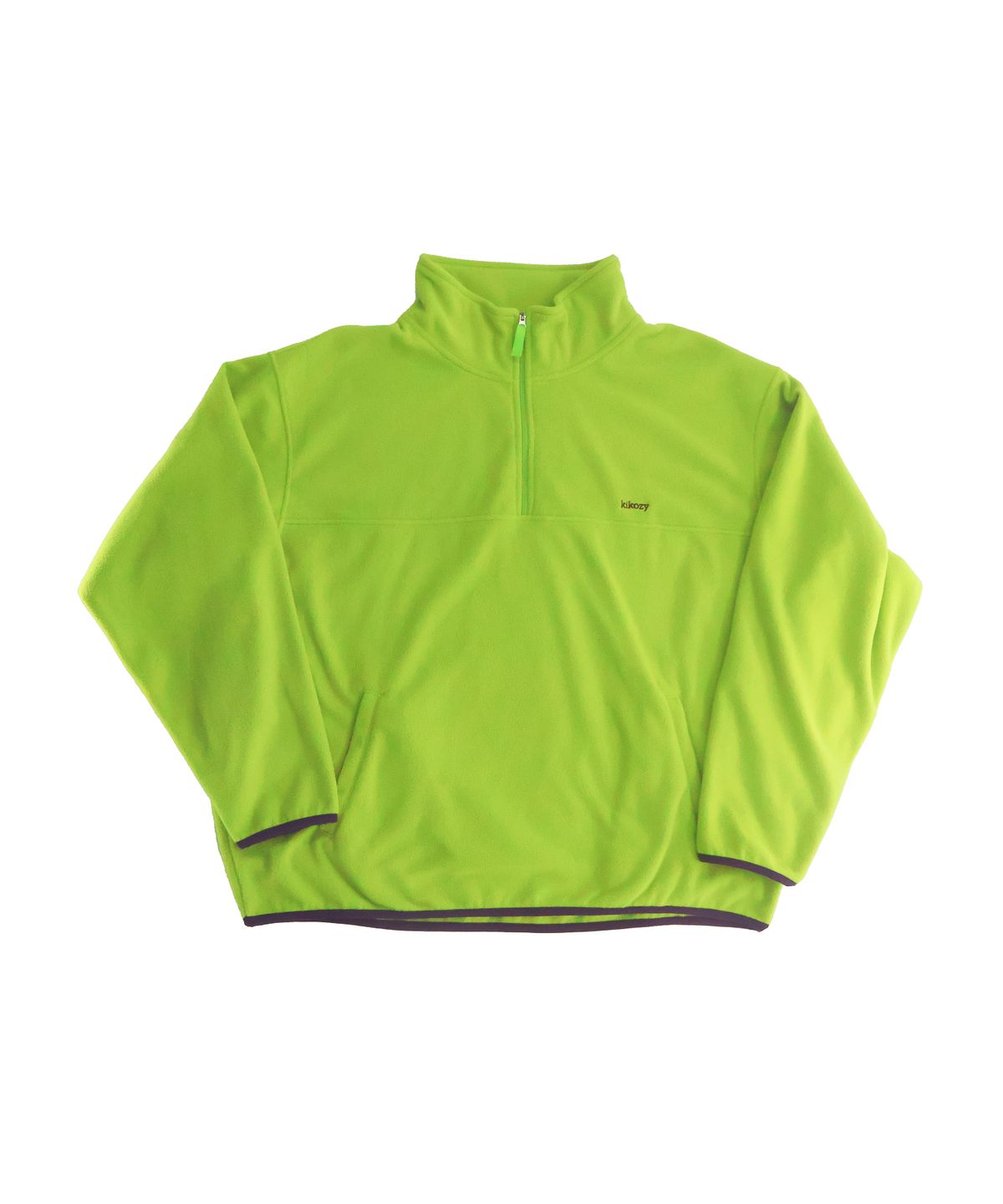 키코지(KIKOZY) Fleece Half Zip Up_Lime